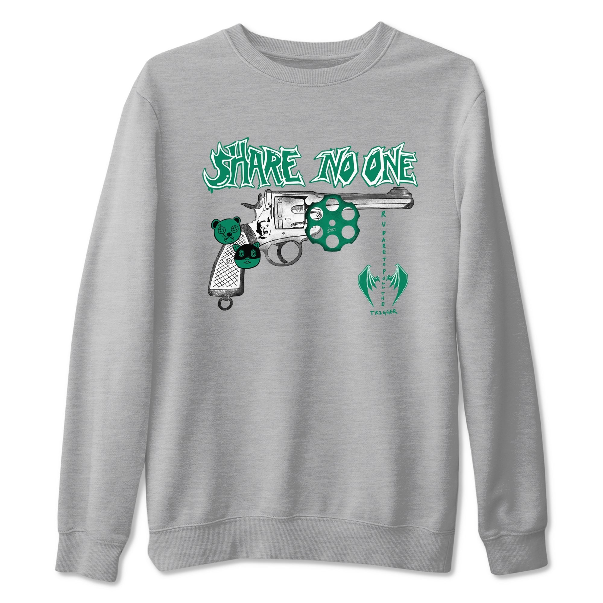 Share No One snkmatch Tees - Air Jordan 4 Oxidized Green
