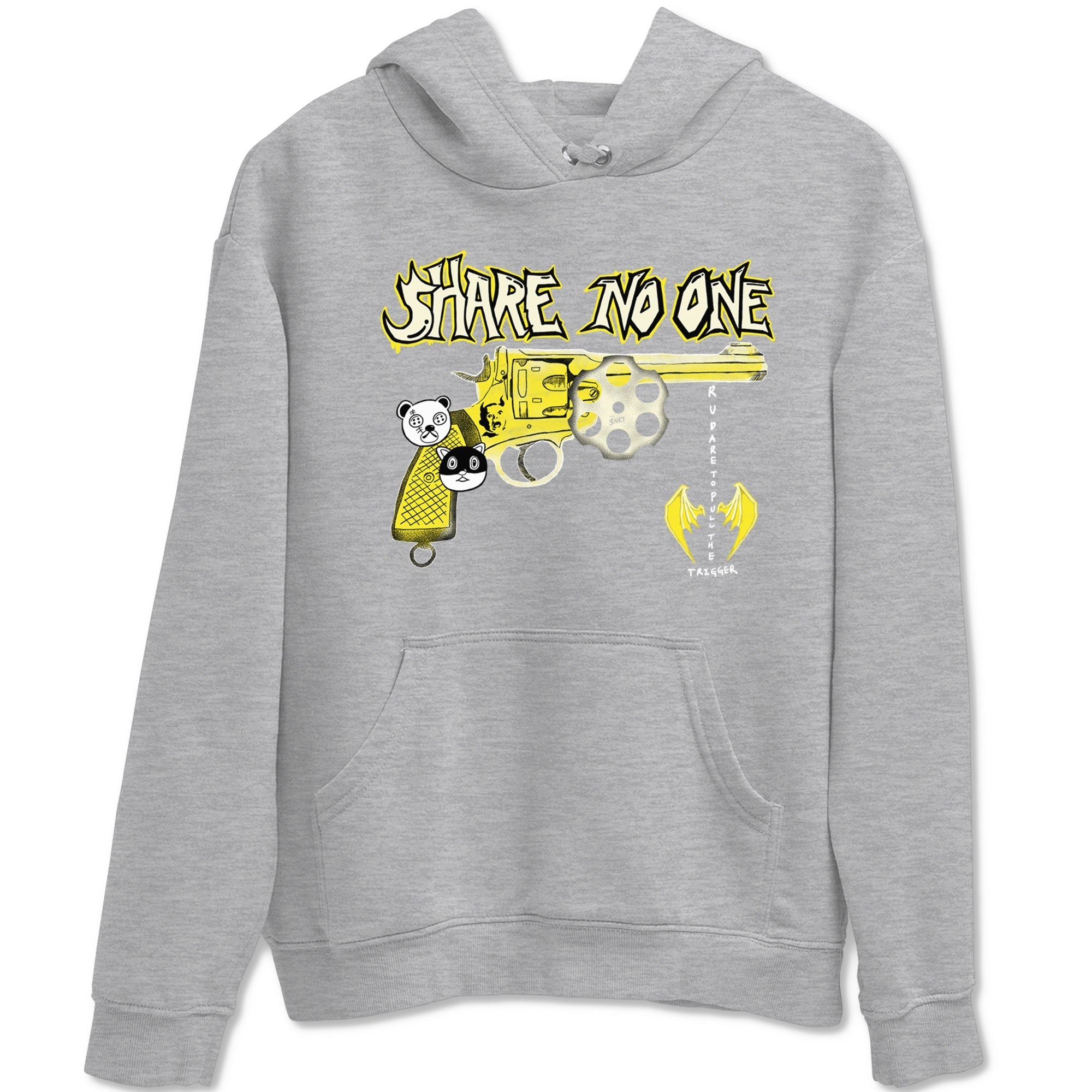 Share No One snkmatch Tees - Air Jordan 4 Vivid Sulfur