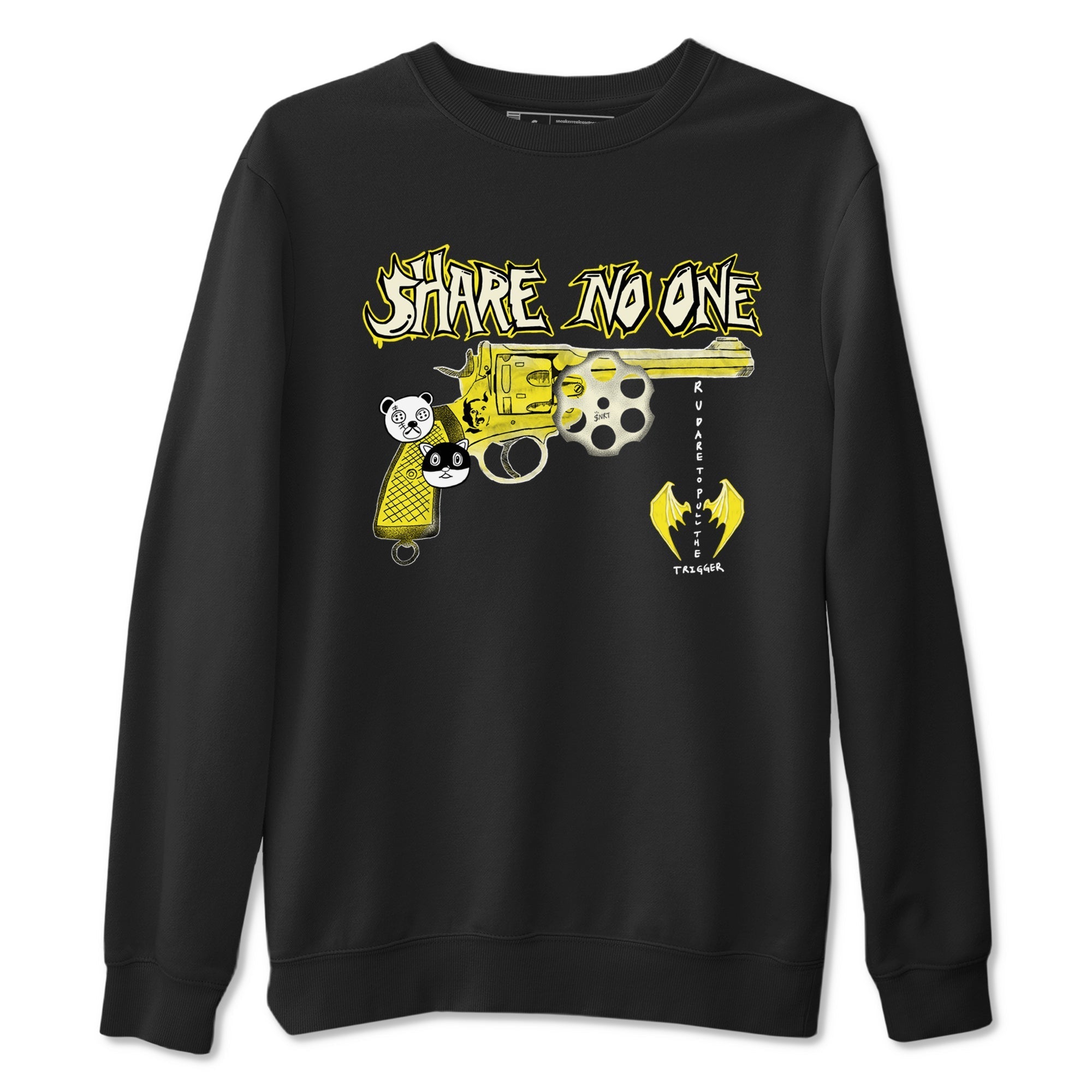Share No One snkmatch Tees - Air Jordan 4 Vivid Sulfur
