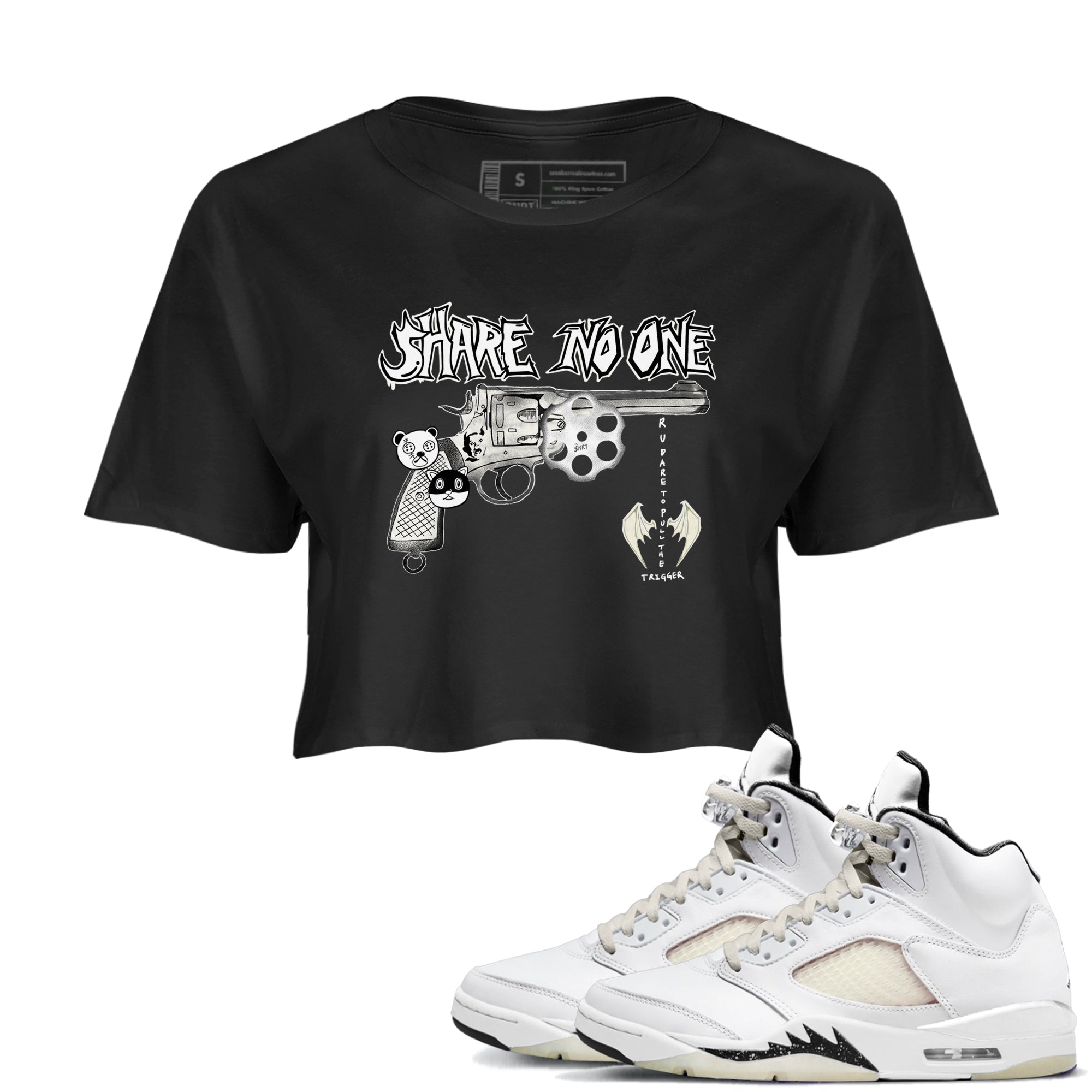 Share No One snkmatch Women's Top - Air Jordan 5 Sail