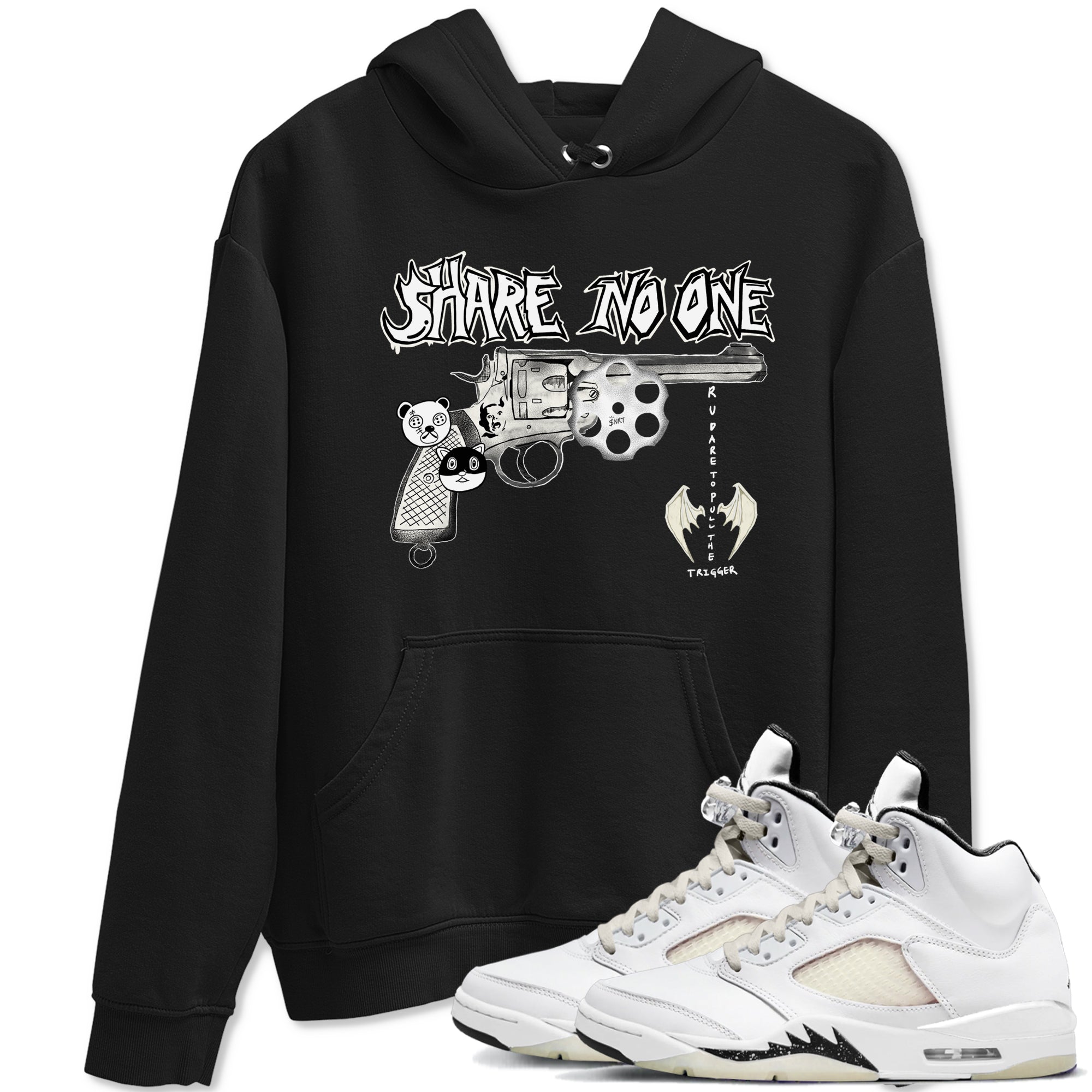 Share No One snkmatch Tees - Air Jordan 5 Sail