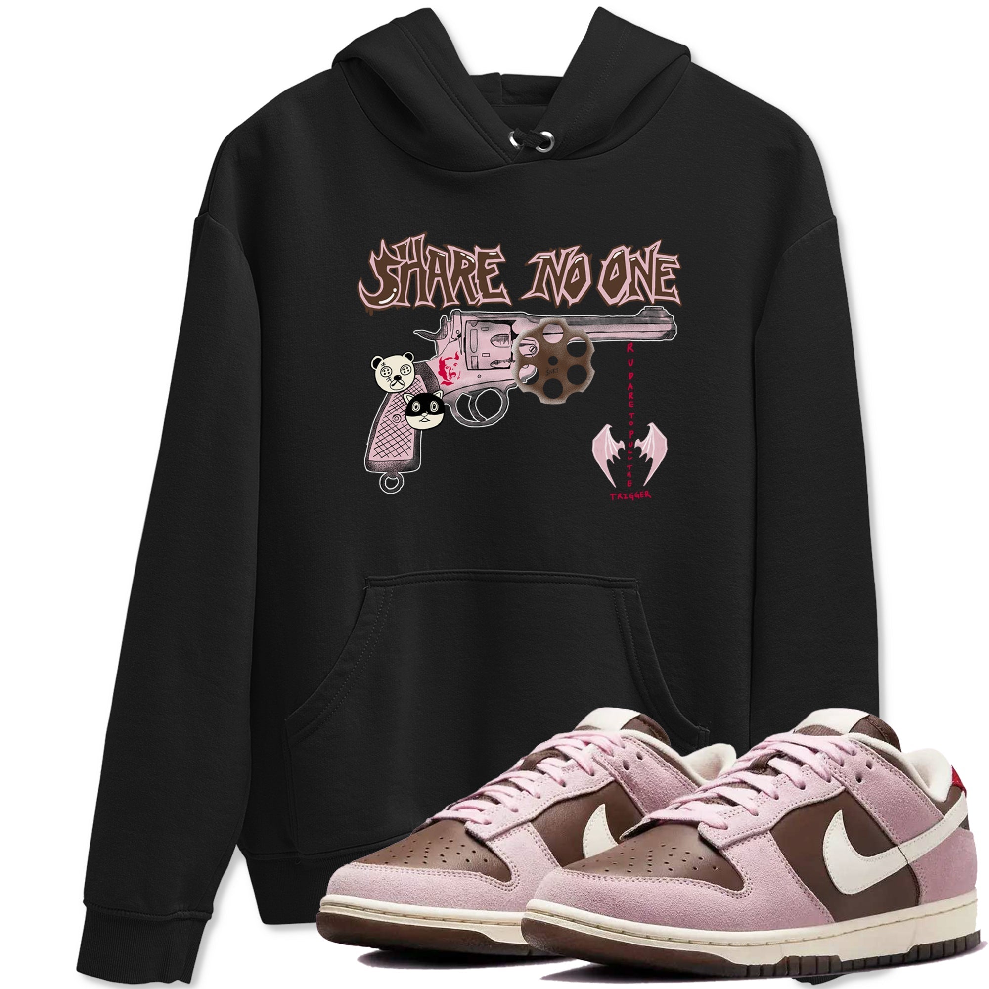 Share No One snkmatch Tees - Dunk Cacao Wow And Pink foam