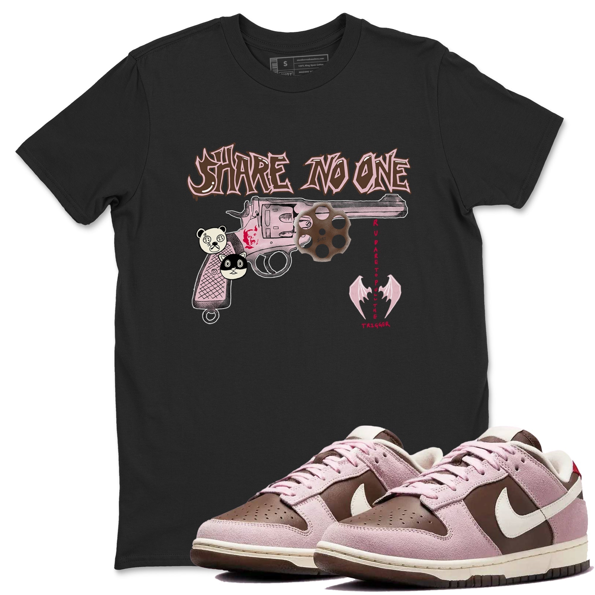 Share No One snkmatch Tees - Dunk Cacao Wow And Pink foam
