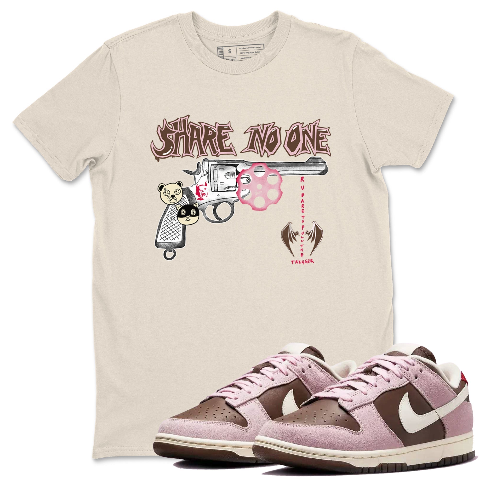 Share No One snkmatch Tees - Dunk Cacao Wow And Pink foam