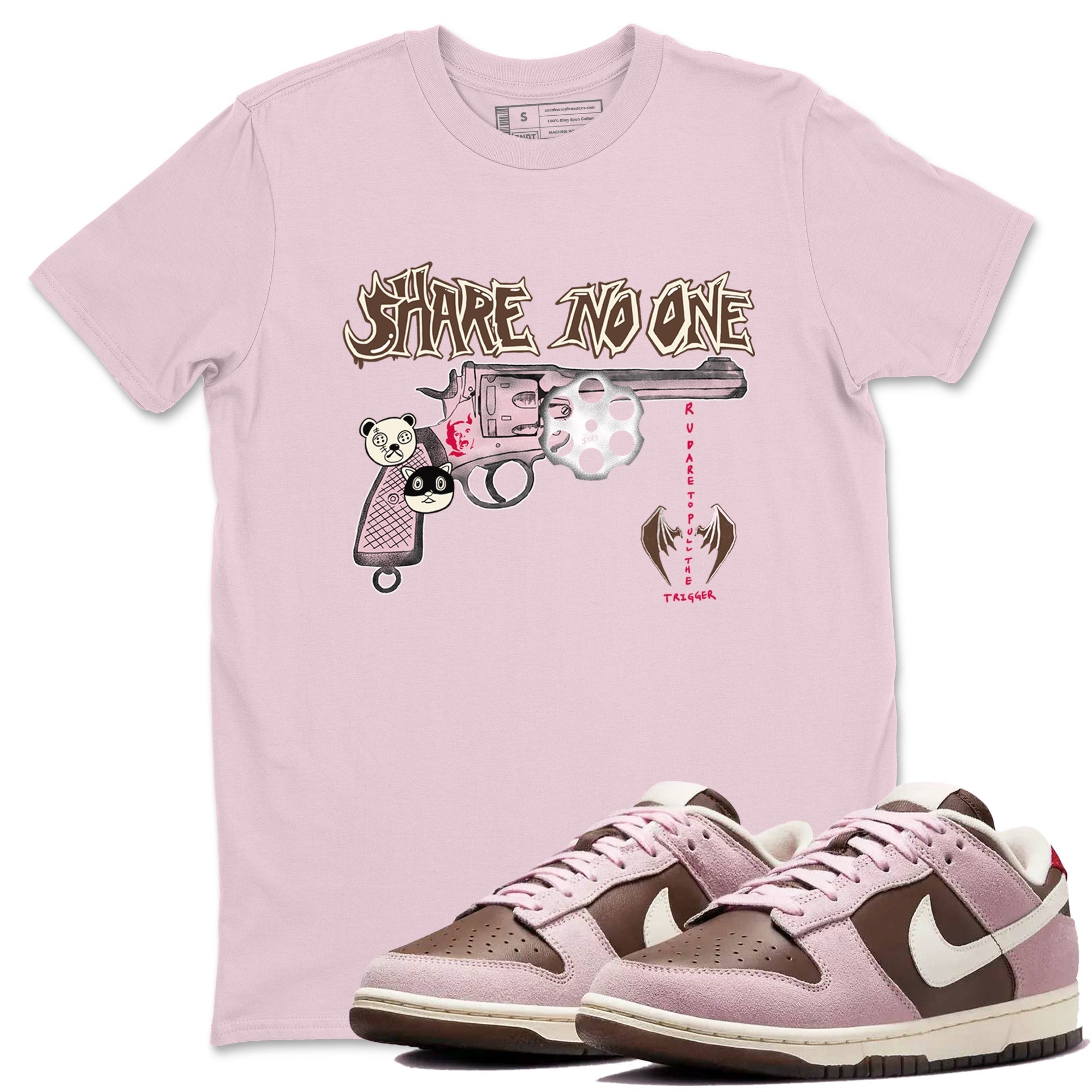 Share No One snkmatch Tees - Dunk Cacao Wow And Pink foam