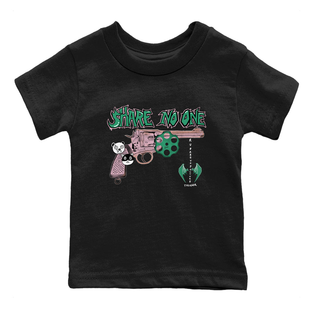 Share No One snkmatch Tees Kids - Dunk Medium Soft Pink Malachite