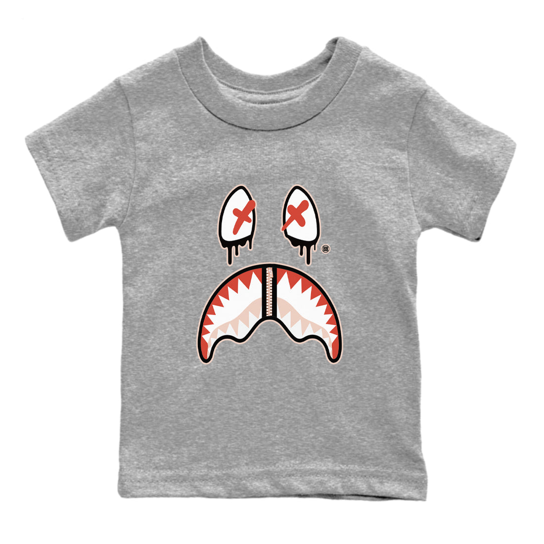 Shark Face snkmatch Tees Kids - Air Jordan 13 Dune Red