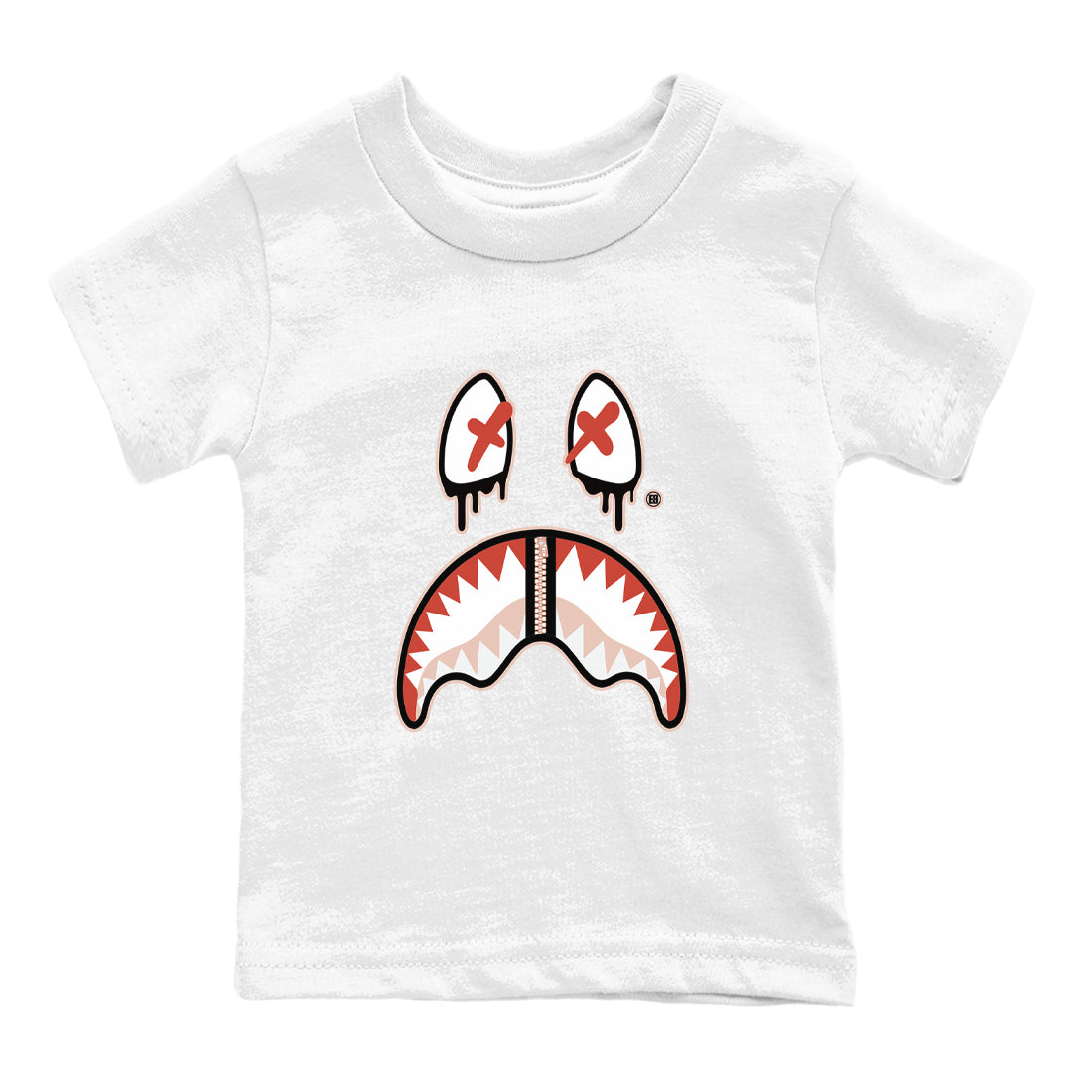 Shark Face snkmatch Tees Kids - Air Jordan 13 Dune Red
