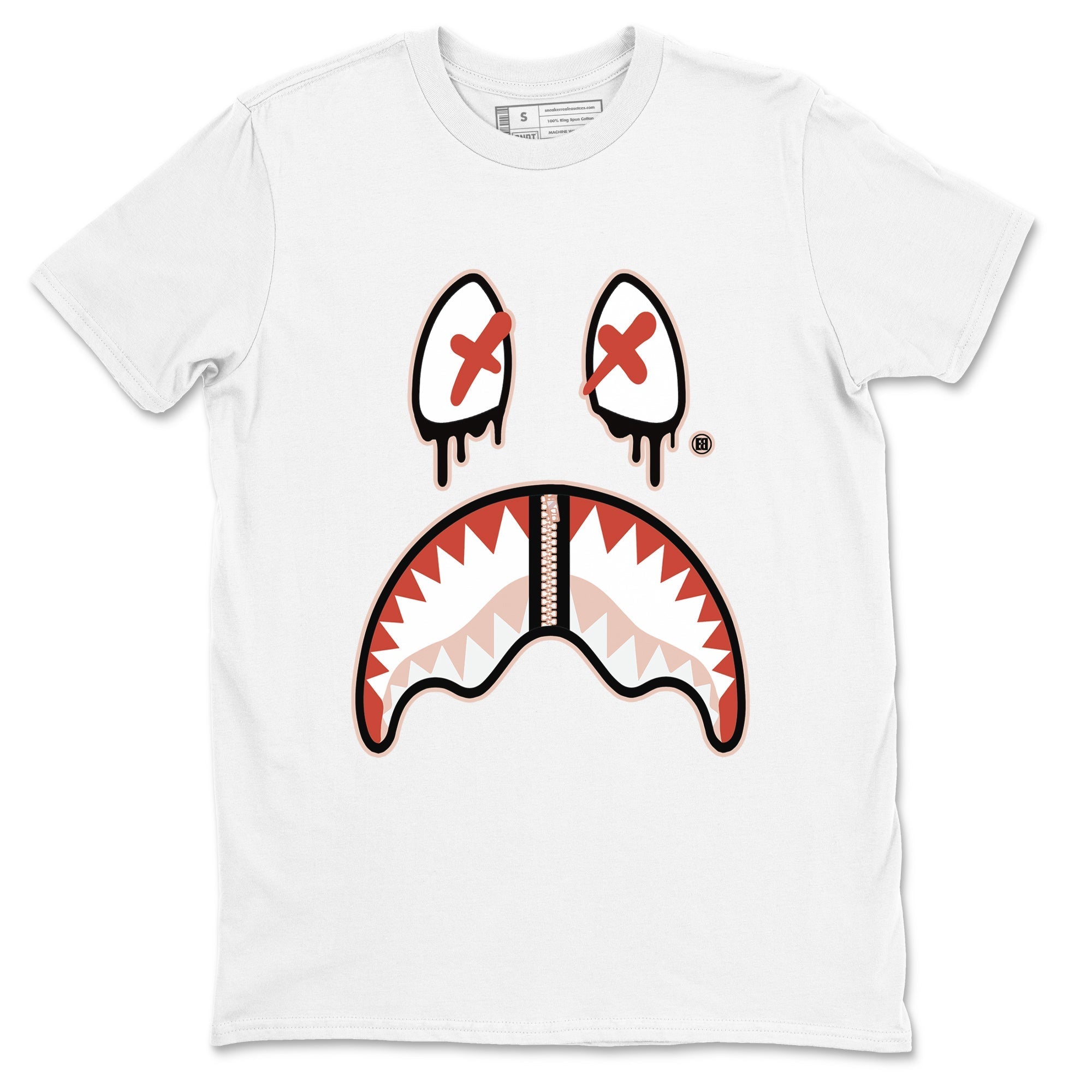Shark Face snkmatch Tees - Air Jordan 13 Dune Red