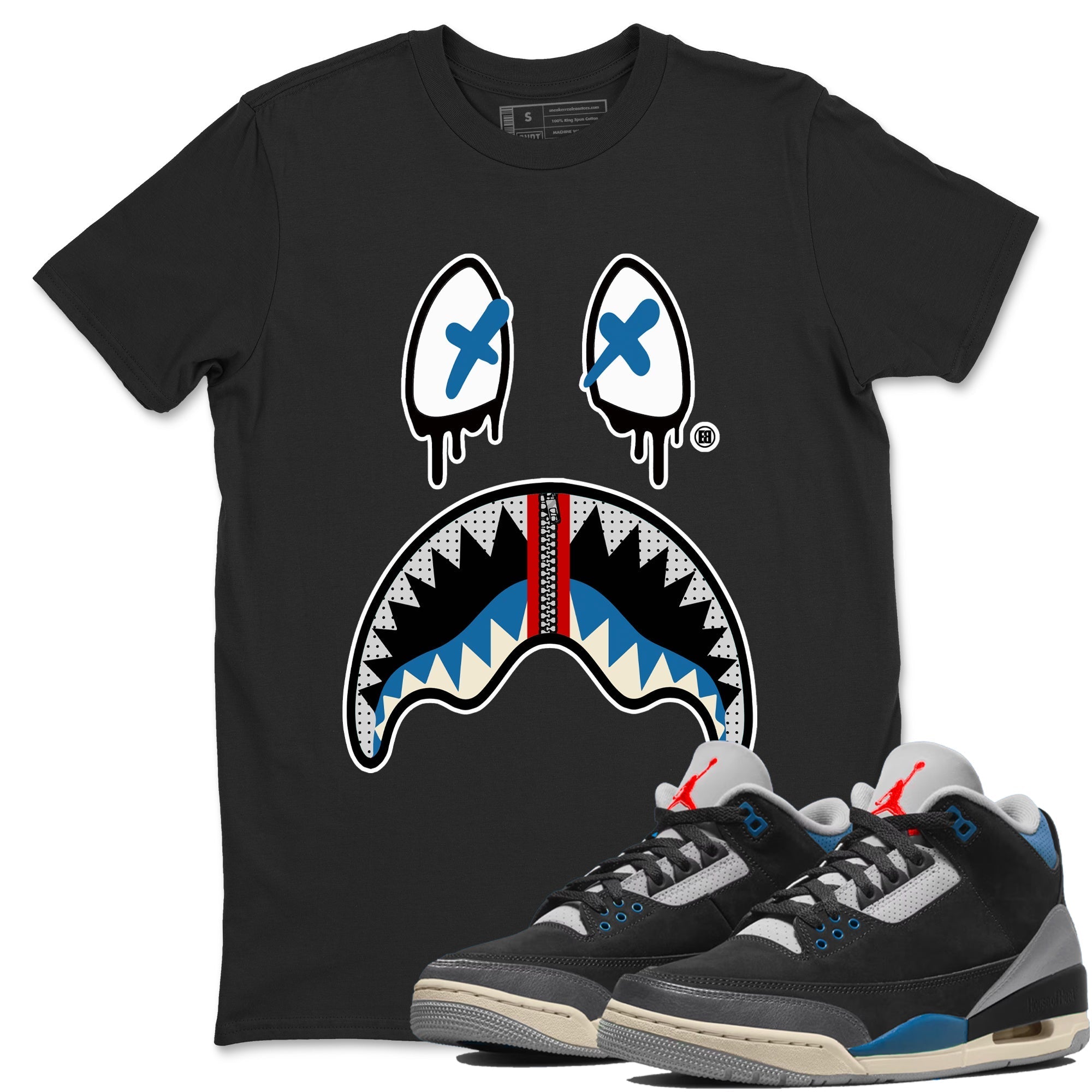 Shark Face snkmatch Tees - Air Jordan 3 Rare Air