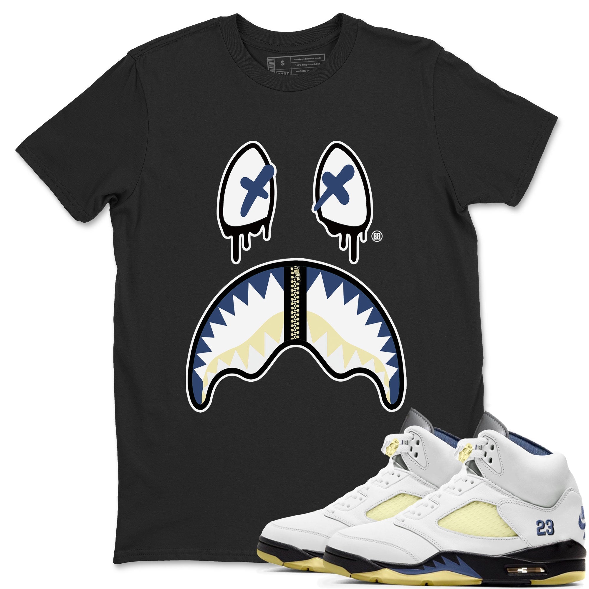 Shark Face snkmatch Tee - Air Jordan 5 A Ma Maniere x Photon Dust