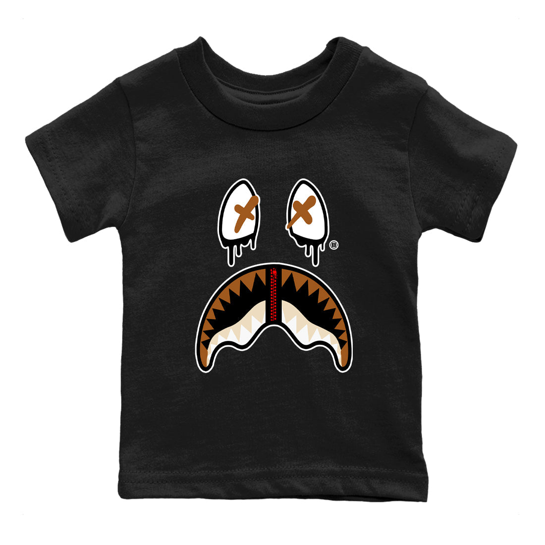 Shark Face snkmatch Tees Kids - Air Jordan 5 Archaeo Brown