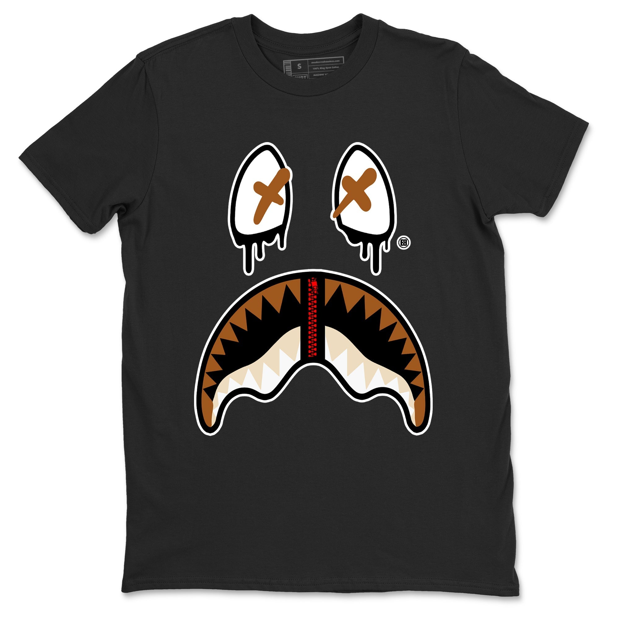 Shark Face snkmatch Tees - Air Jordan 5 Archaeo Brown