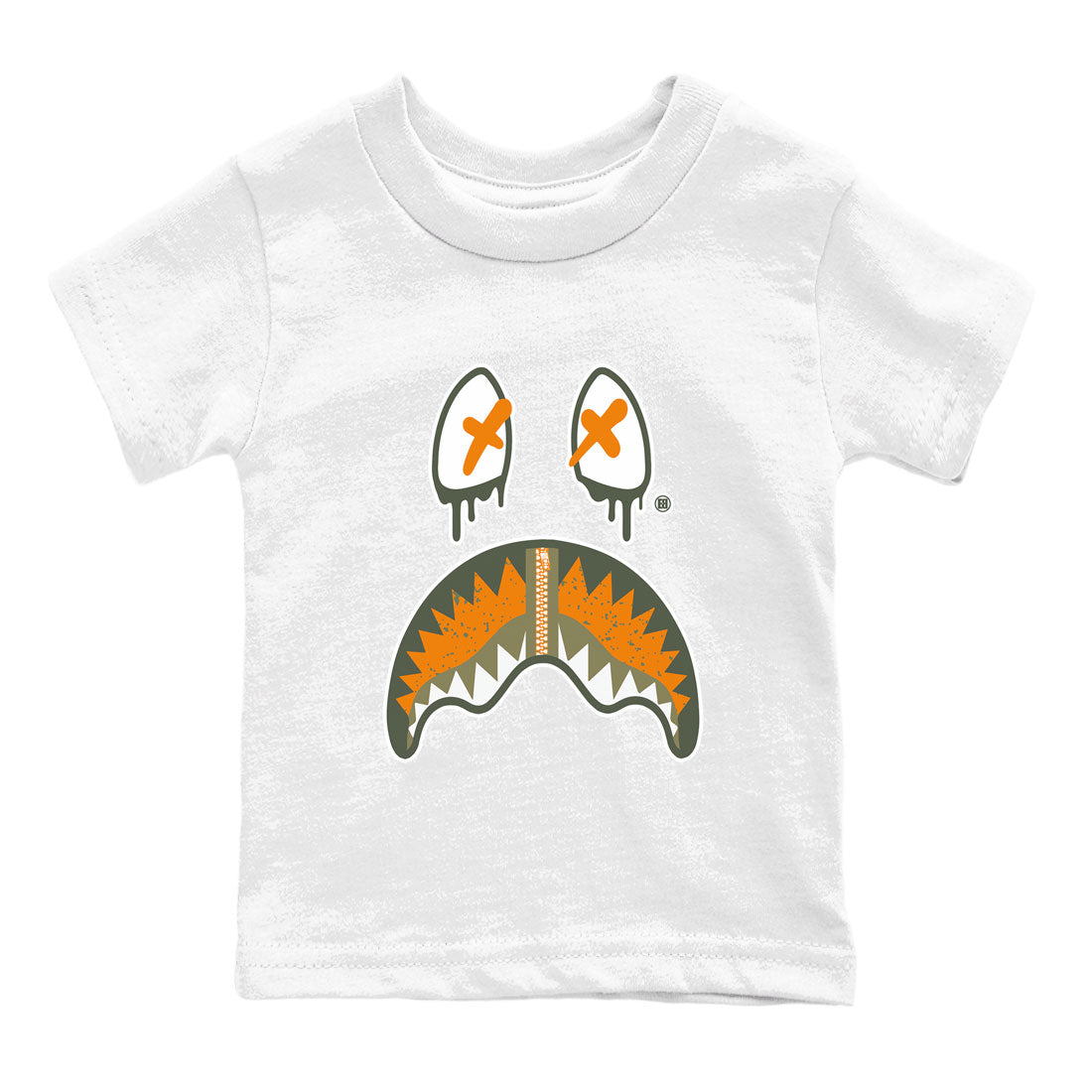 Shark Face snkmatch Tees Kids - Air Jordan 5 Olive