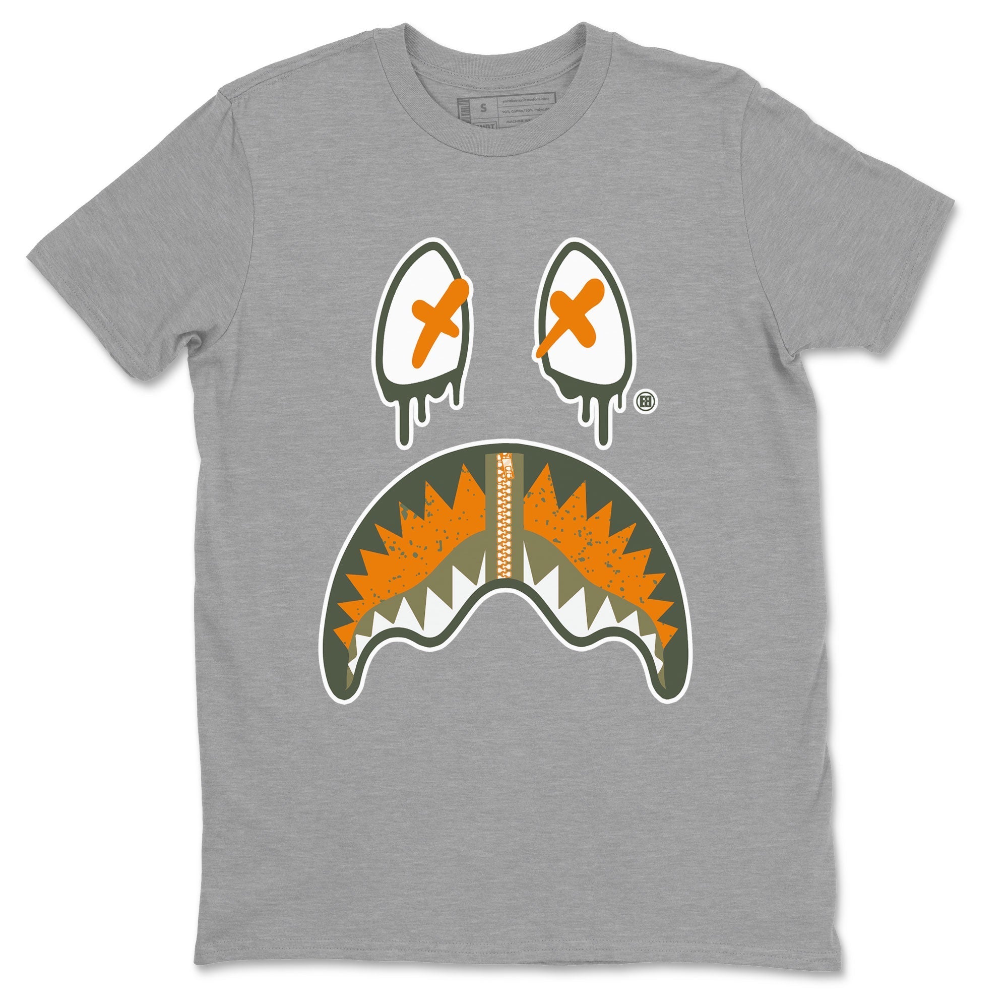 Shark Face snkmatch Tees - Air Jordan 5 Olive