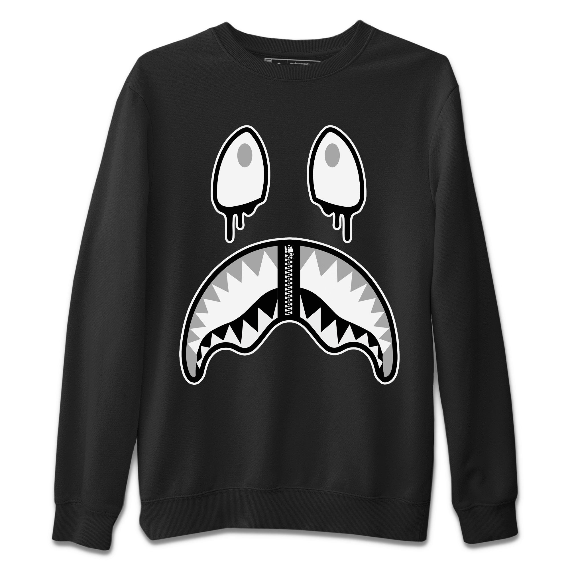 Shark Face Unisex Tops - Air Jordan 4 Military Black