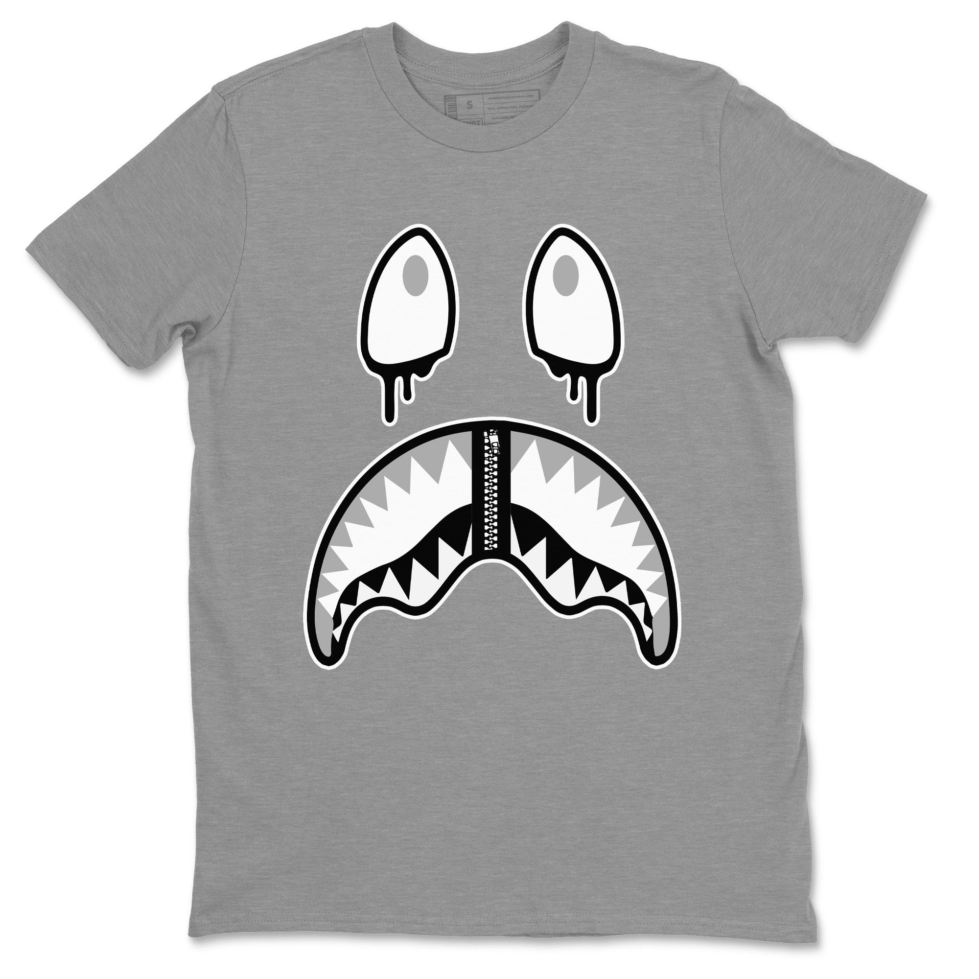 Shark Face Unisex Tops - Air Jordan 4 Military Black
