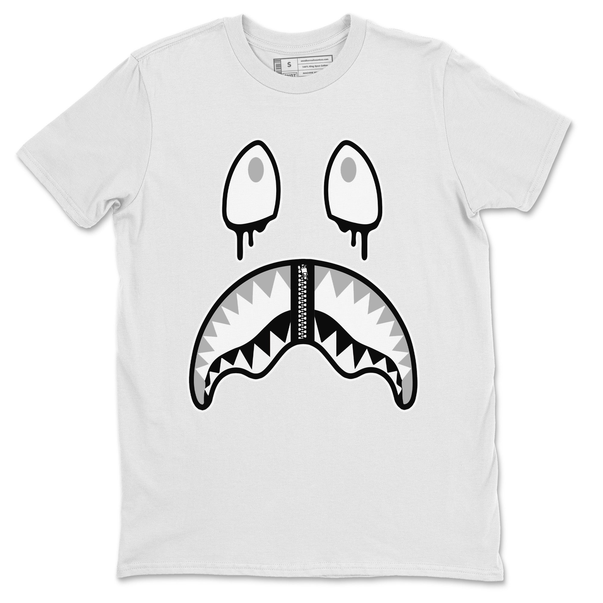 Shark Face Unisex Tops - Air Jordan 4 Military Black