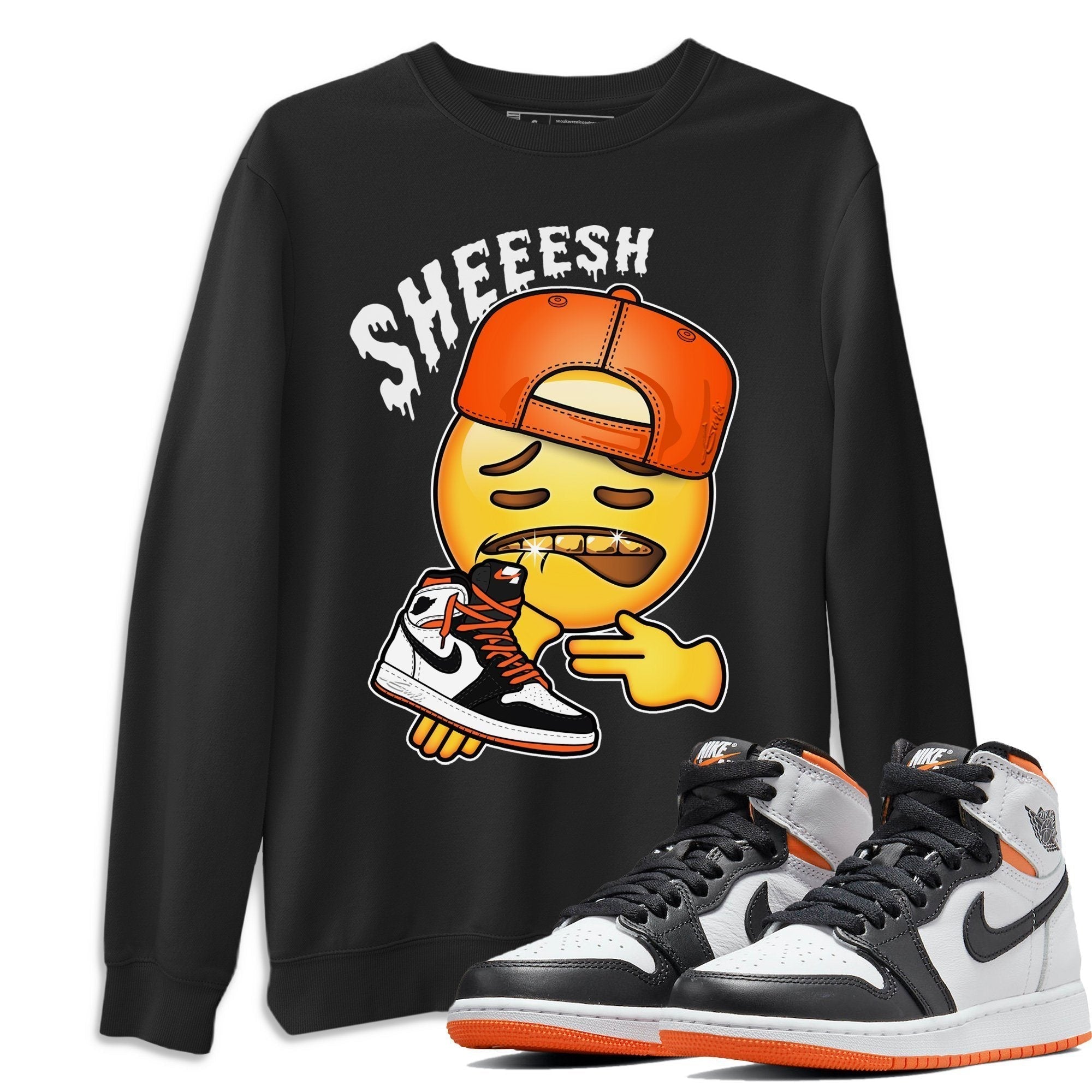 Sheesh Unisex Tops - Air Jordan 1 Electro Orange