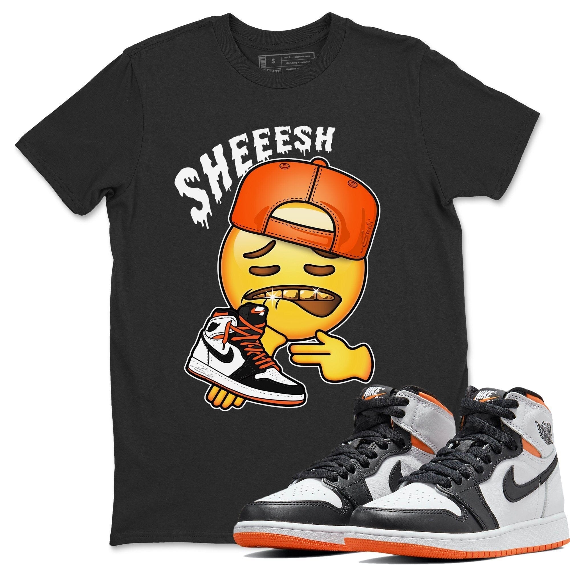 Sheesh Unisex Tops - Air Jordan 1 Electro Orange