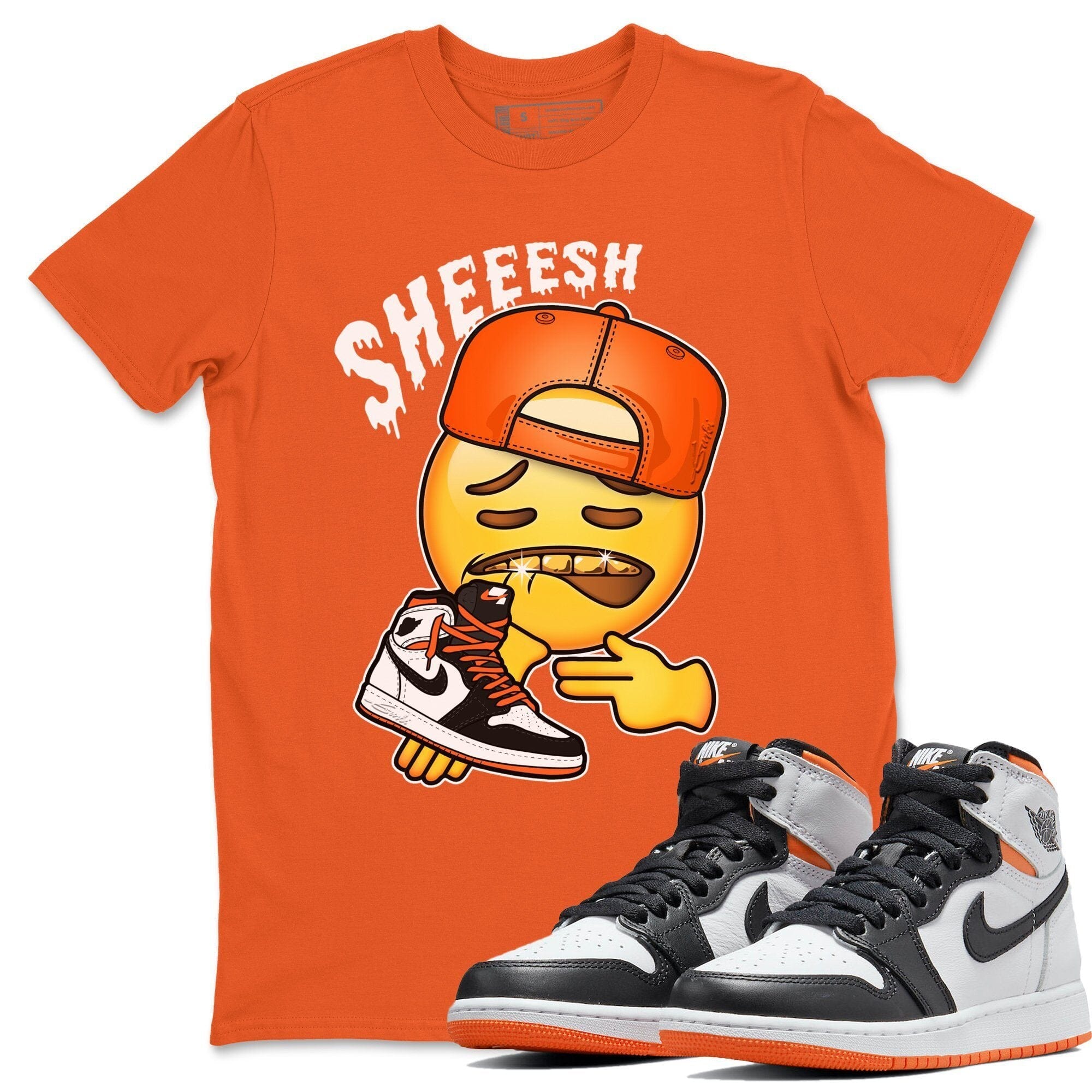 Sheesh Unisex Tops - Air Jordan 1 Electro Orange