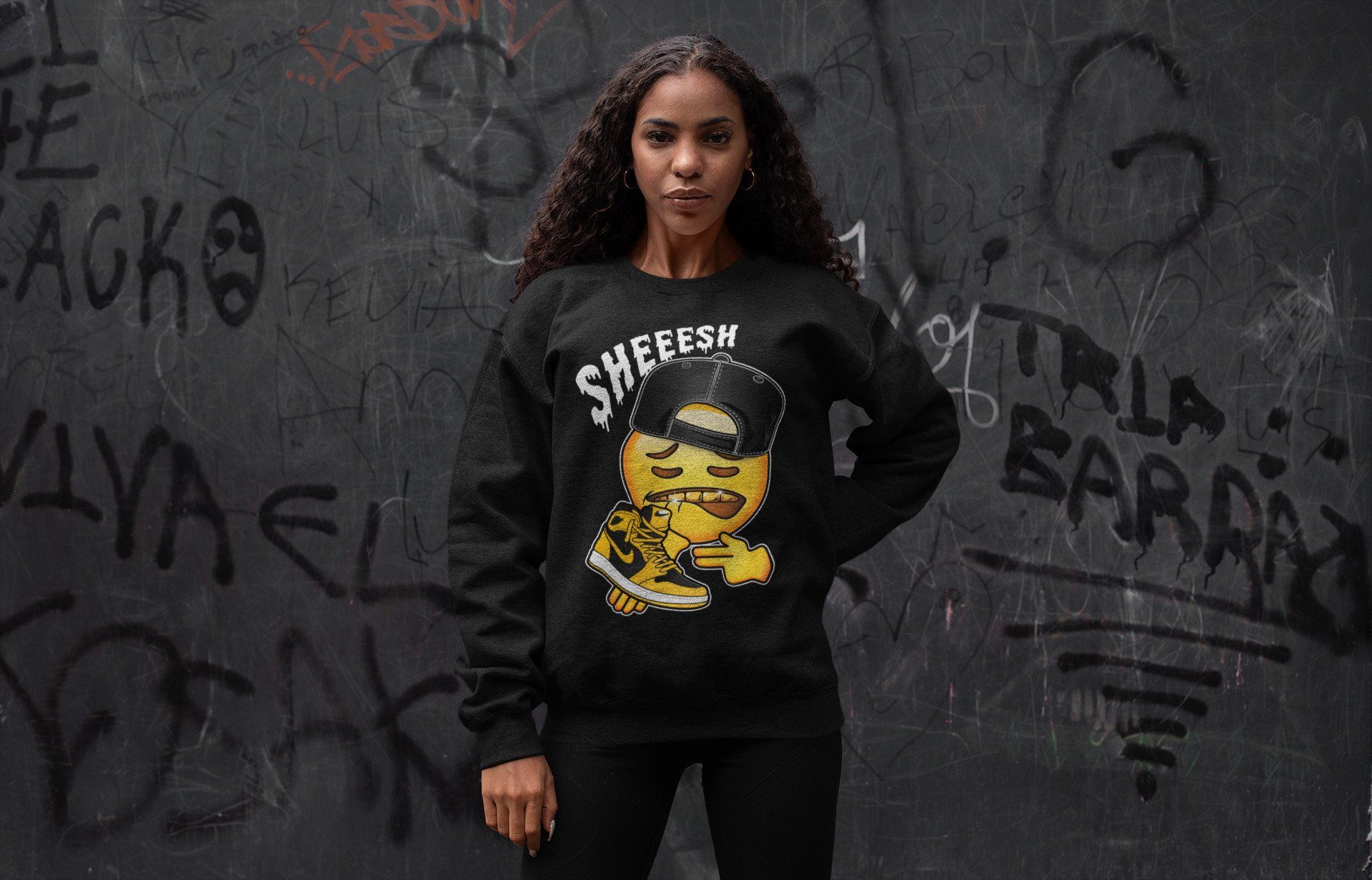 Sheesh Unisex Tops - Air Jordan 1 Pollen