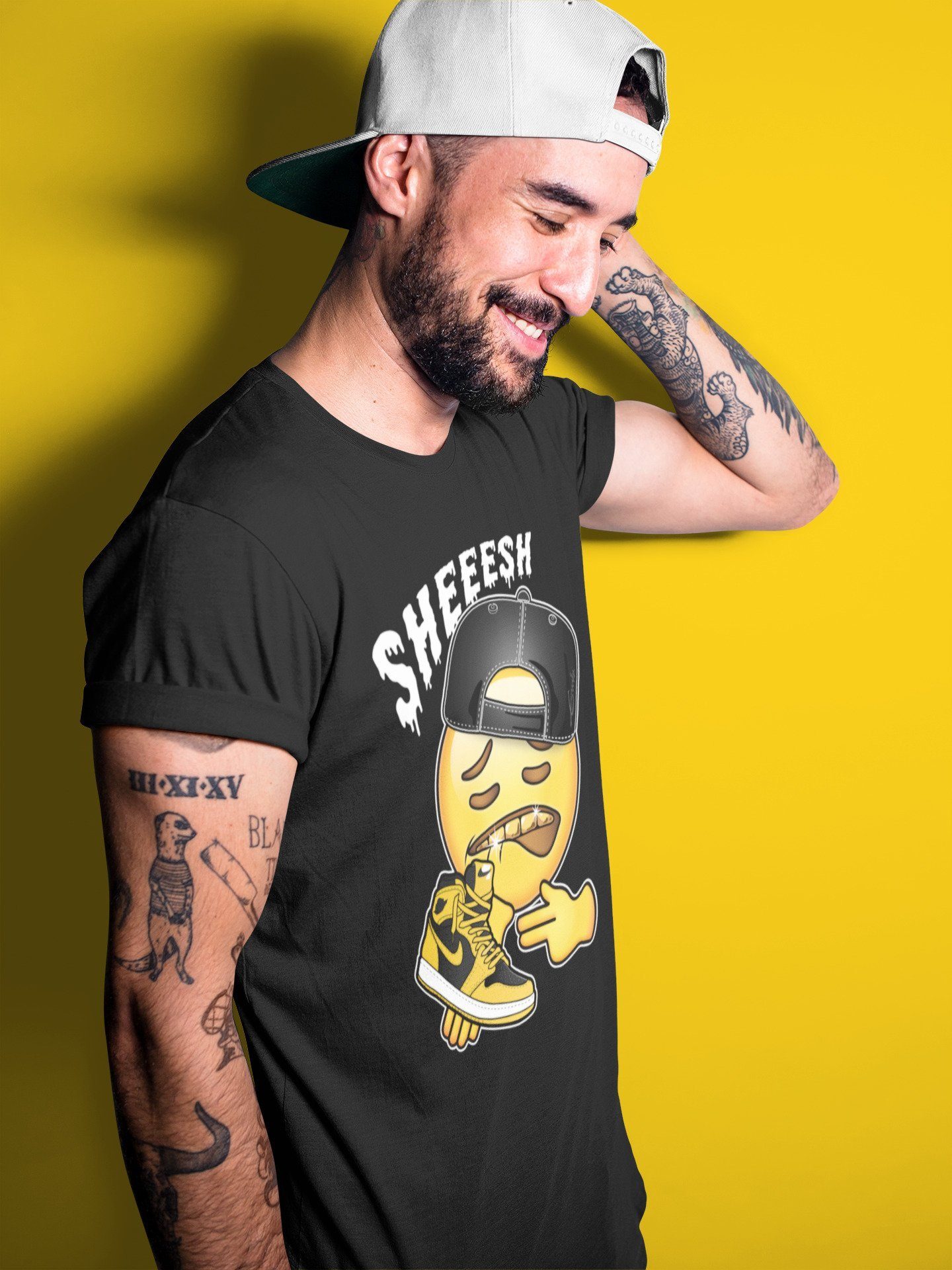 Sheesh Unisex Tops - Air Jordan 1 Pollen