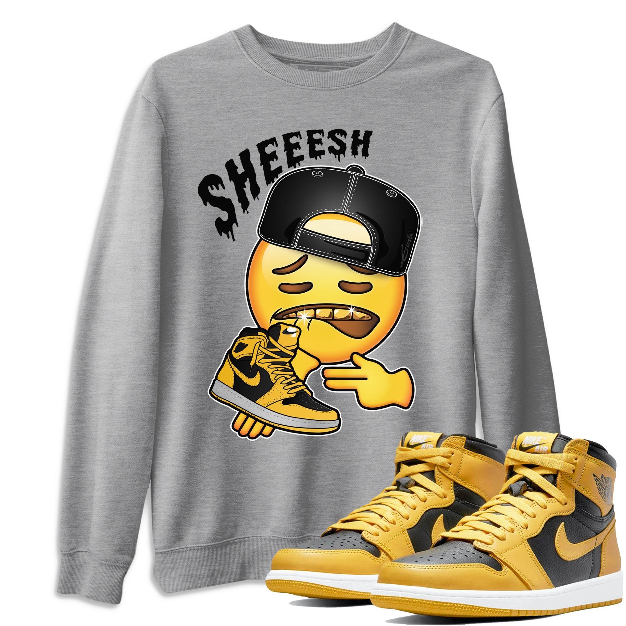 Sheesh Unisex Tops - Air Jordan 1 Pollen