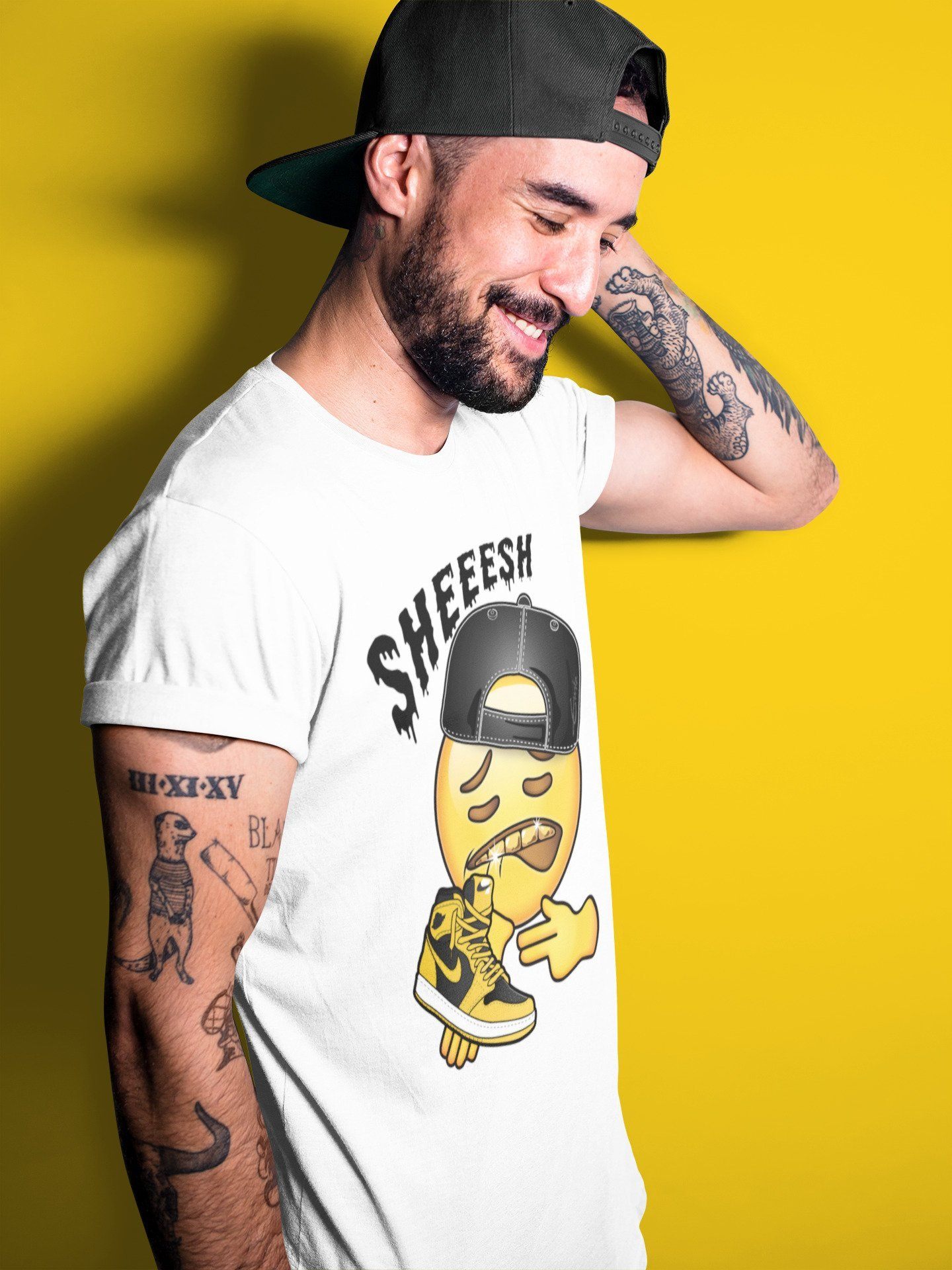 Sheesh Unisex Tops - Air Jordan 1 Pollen