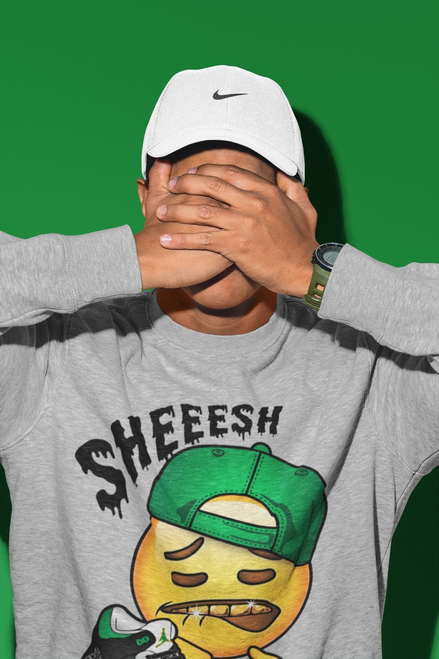 Sheesh Unisex Tops - Air Jordan 3 Pine Green