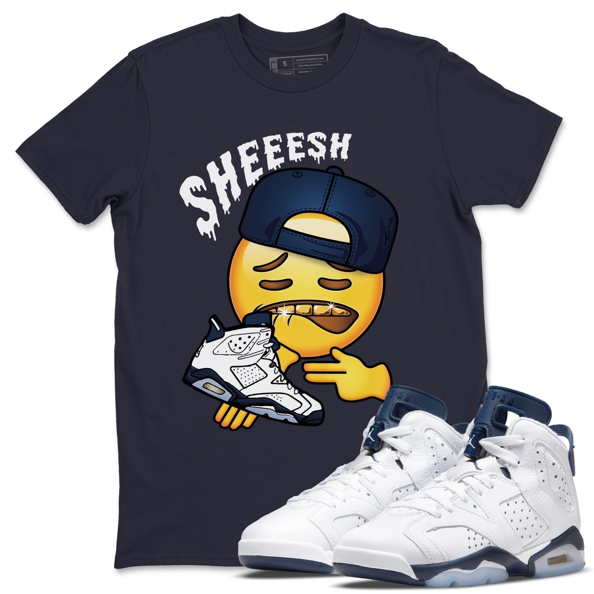 Sheesh Unisex Tops - Air Jordan 6 Midnight Navy