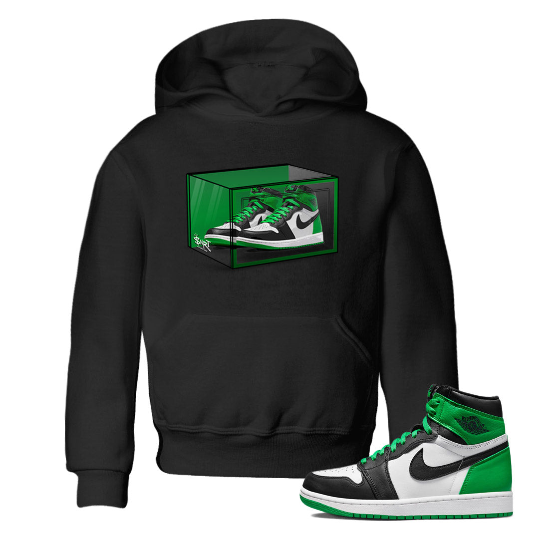 Shoe Box Kids Tops - Air Jordan 1 Celtics