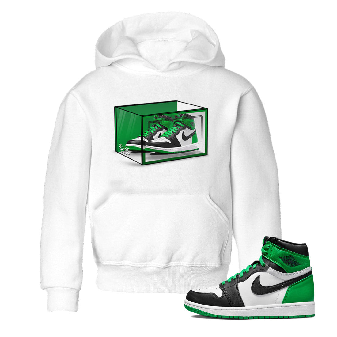 Shoe Box Kids Tops - Air Jordan 1 Celtics
