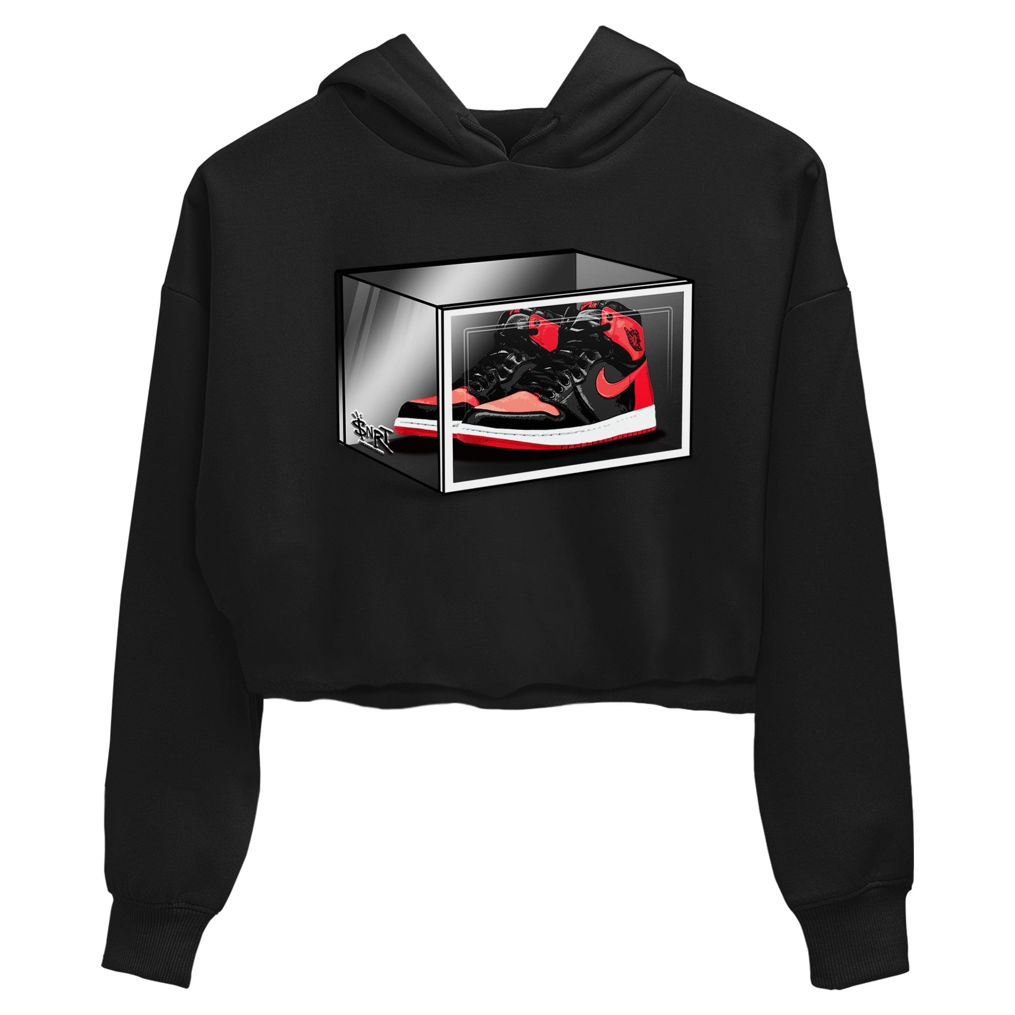 Shoe Box snkmatch Women's Top - Air Jordan 1 Satin Bred