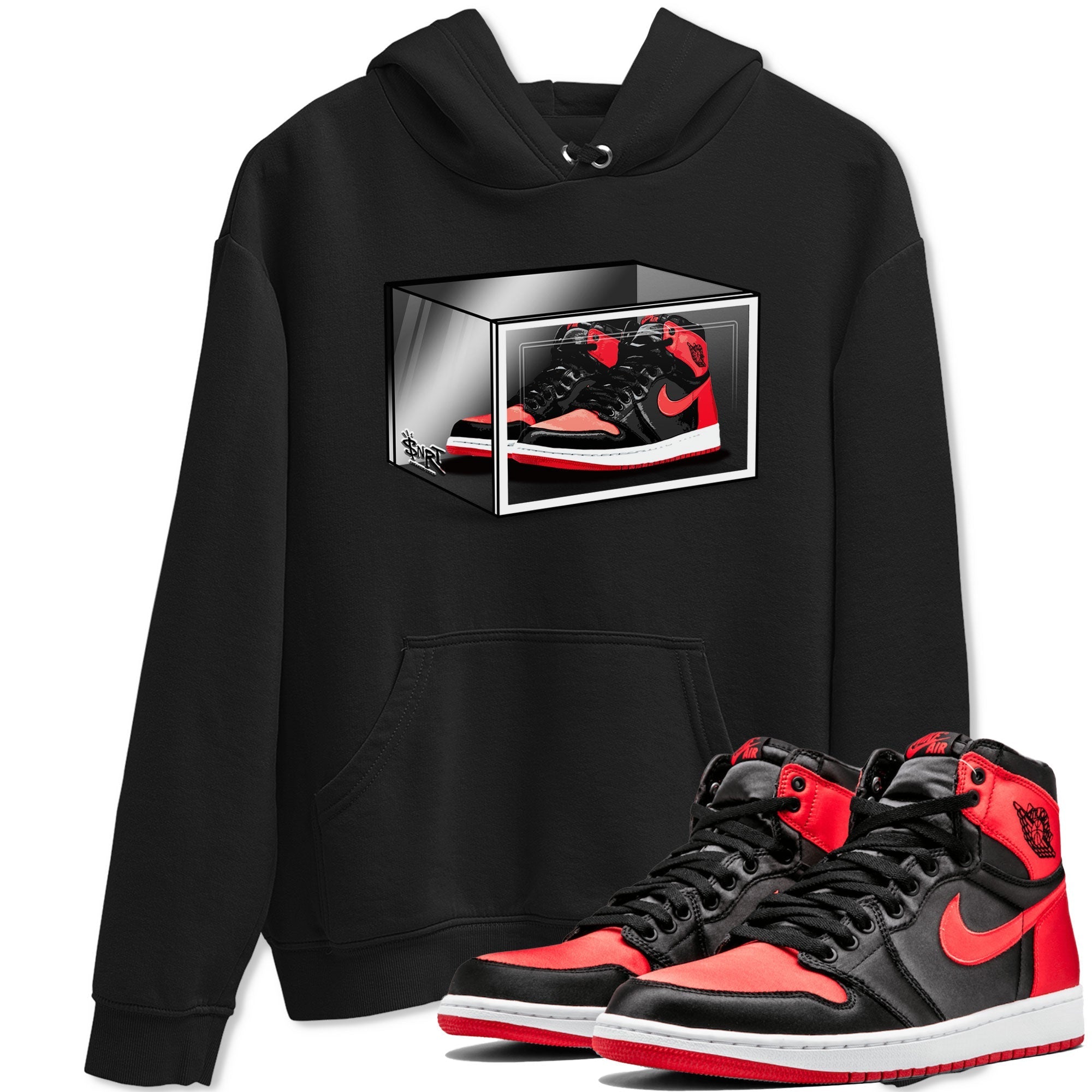 Shoe Box snkmatch Tee - Air Jordan 1 Satin Bred