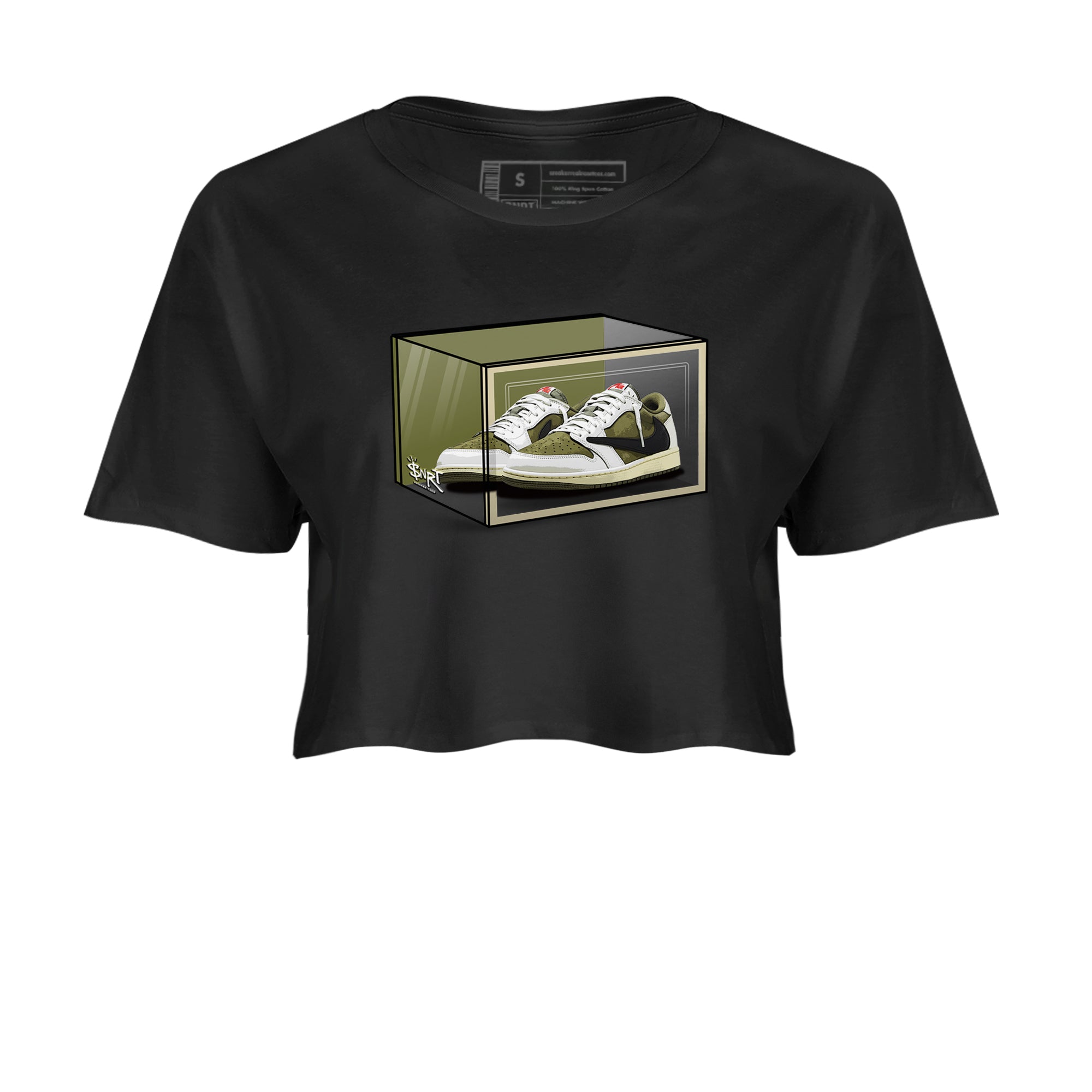 Shoe Box snkmatch Women's Top - Air Jordan 1 Travis Scott Medium Olive
