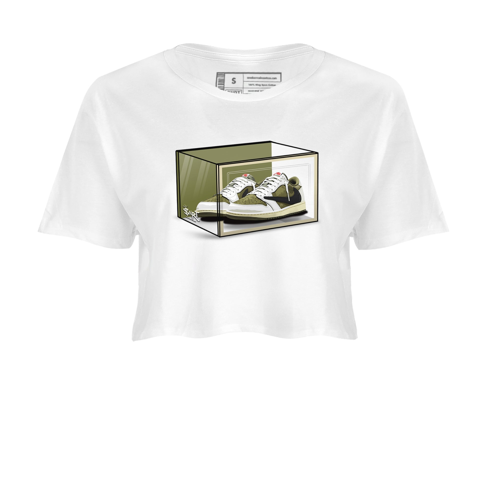 Shoe Box snkmatch Women's Top - Air Jordan 1 Travis Scott Medium Olive