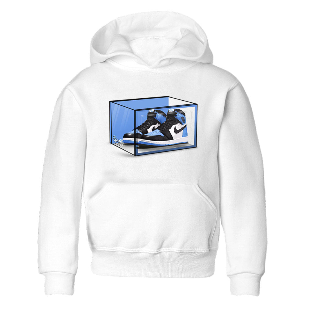 Shoe Box snkmatch Tee Kids - Air Jordan 1 UNC Toe