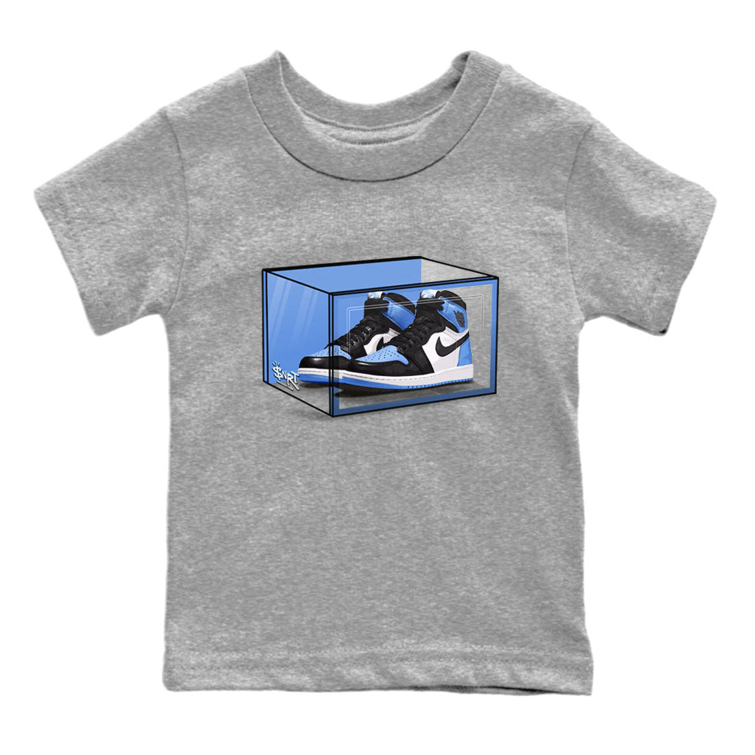Shoe Box snkmatch Tee Kids - Air Jordan 1 UNC Toe