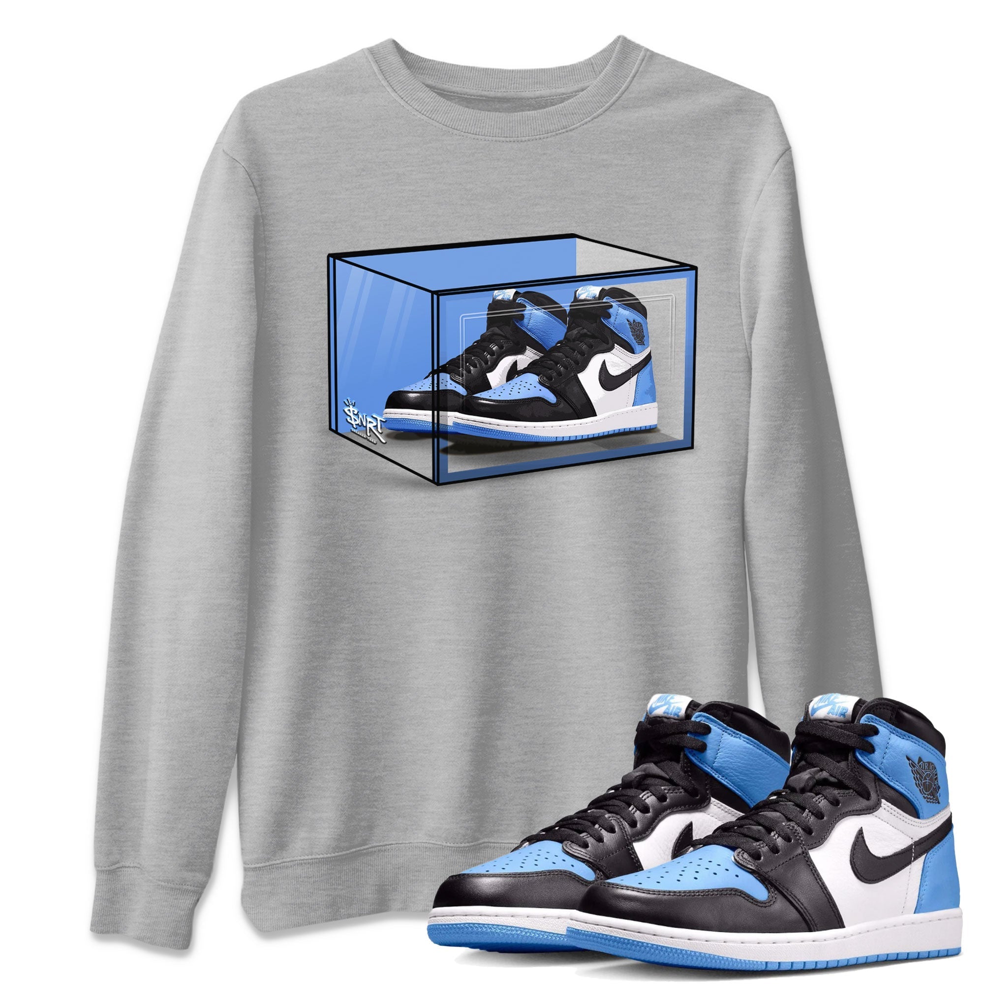 Shoe Box snkmatch Tee - Air Jordan 1 UNC Toe