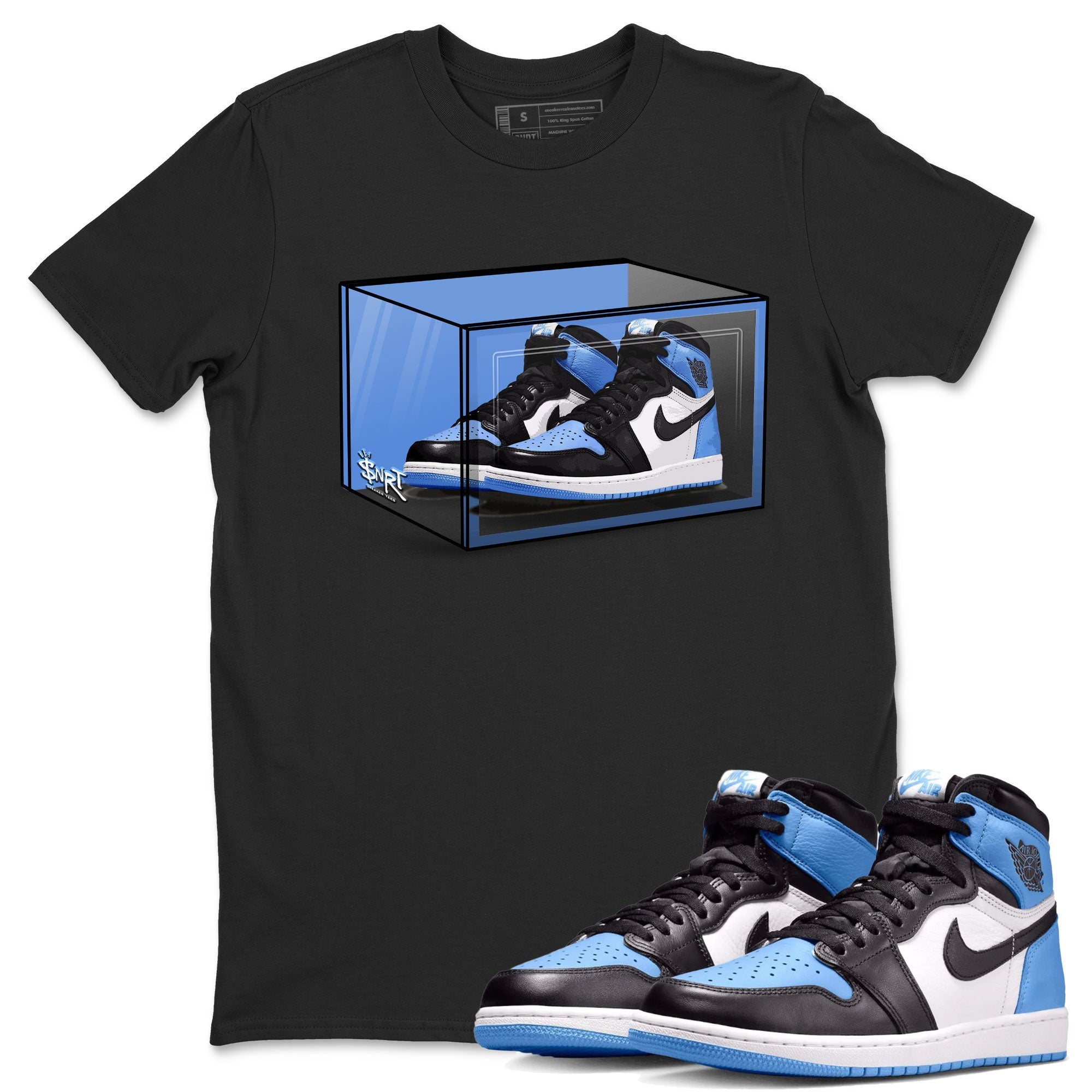 Shoe Box snkmatch Tee - Air Jordan 1 UNC Toe