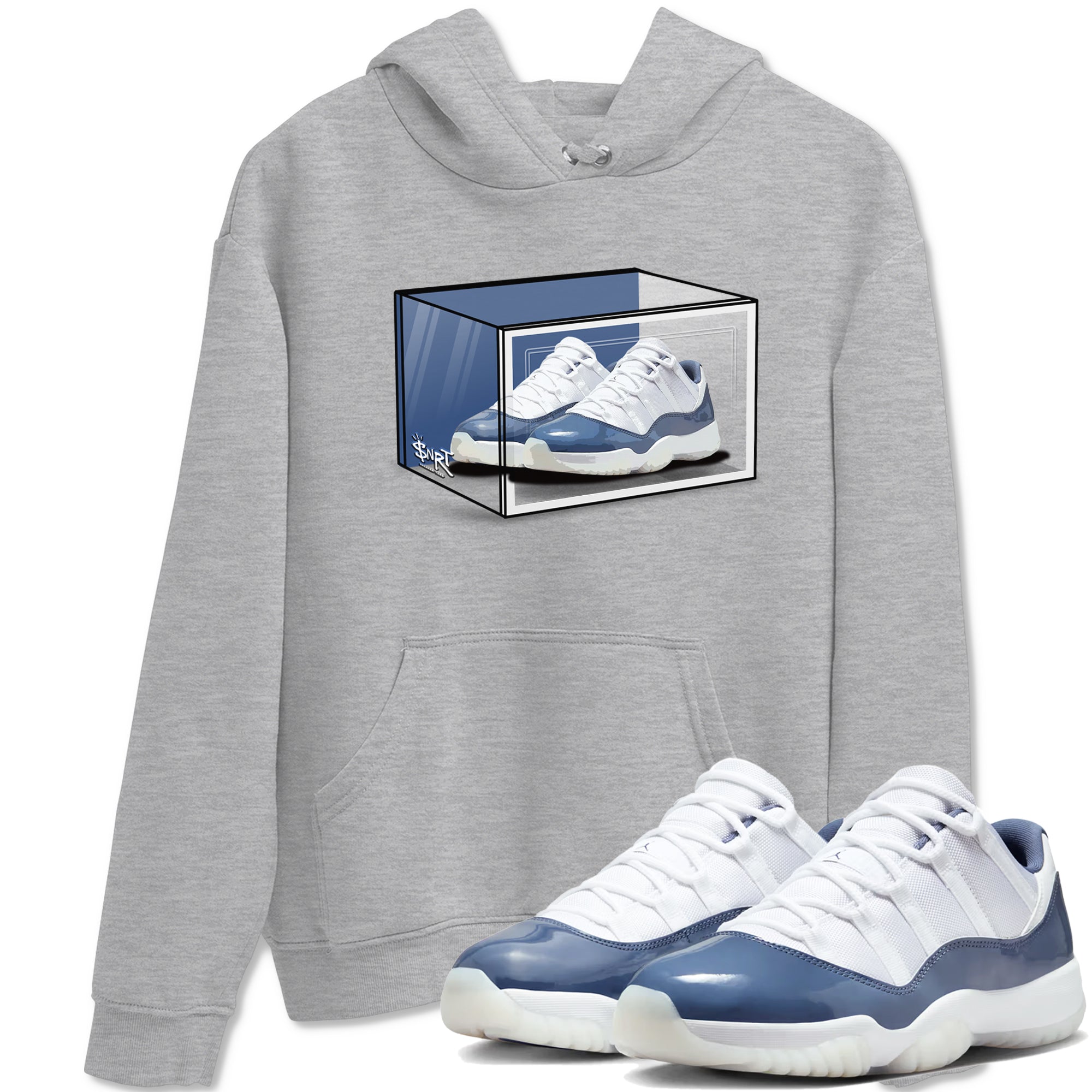 Shoe Box snkmatch Tees - Air Jordan 11 Diffused Blue