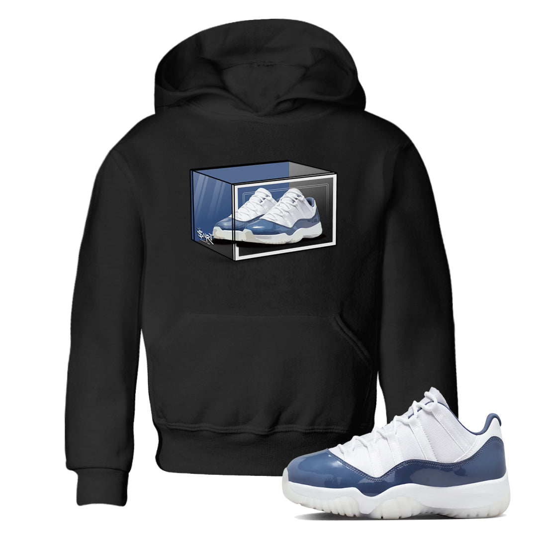 Shoe Box snkmatch Tees Kids - Air Jordan 11 Diffused Blue