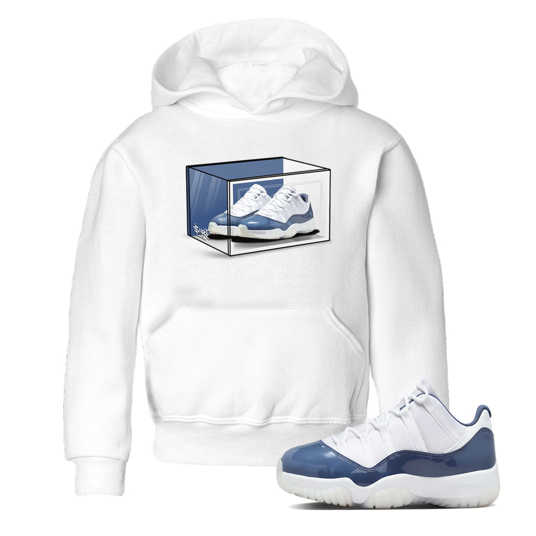 Shoe Box snkmatch Tees Kids - Air Jordan 11 Diffused Blue