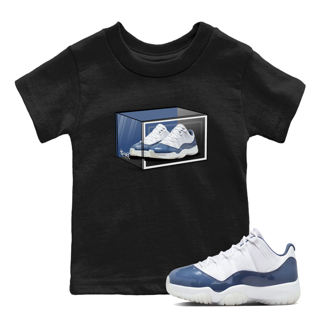 Shoe Box snkmatch Tees Kids - Air Jordan 11 Diffused Blue