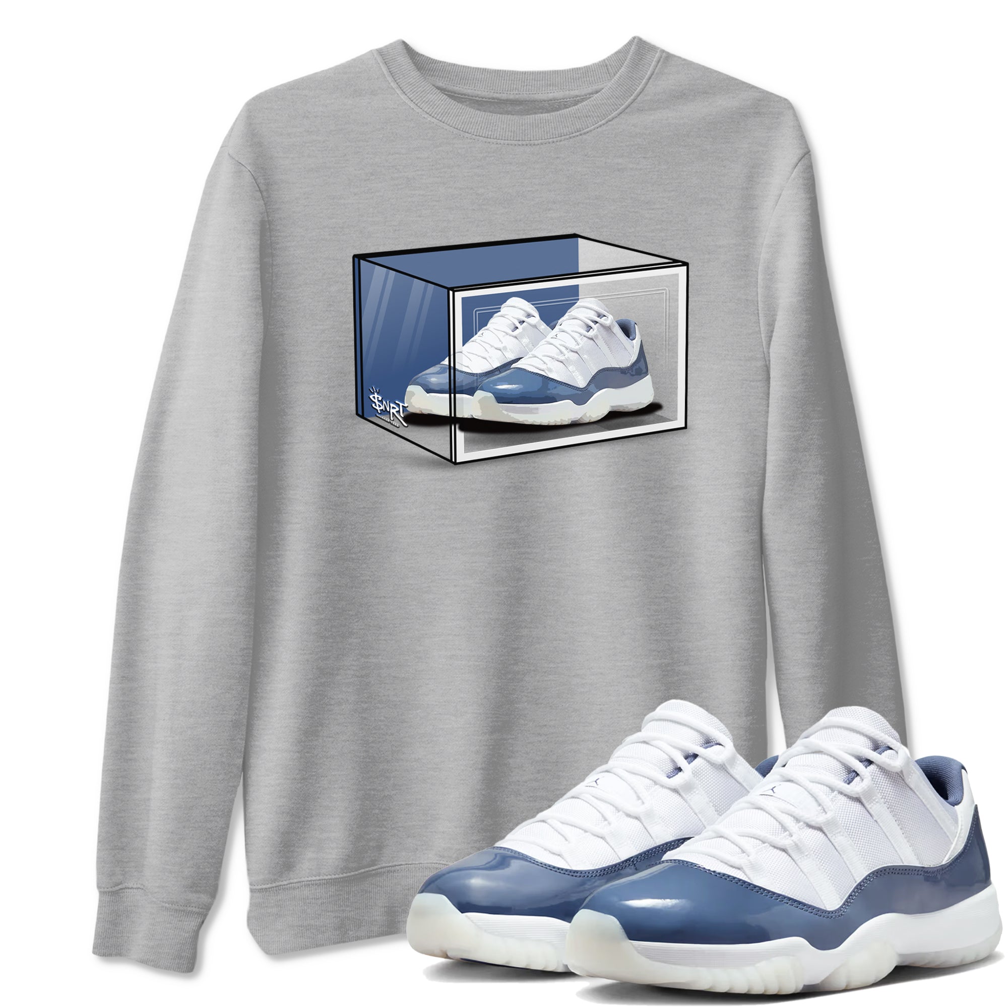 Shoe Box snkmatch Tees - Air Jordan 11 Diffused Blue