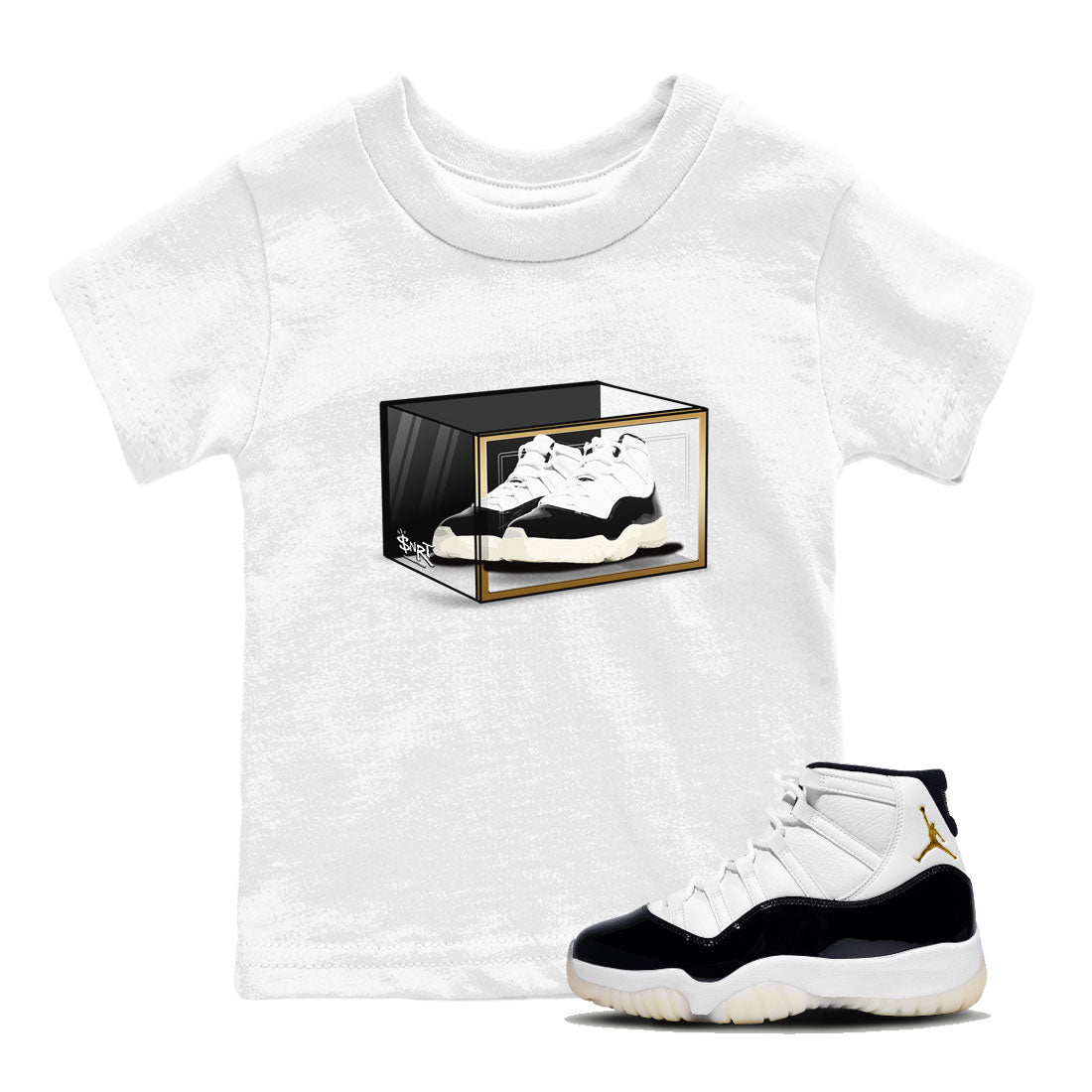Shoe Box snkmatch Tee Kids - Air Jordan 11 Gratitude