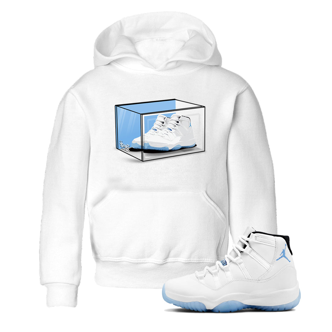 Shoe Box snkmatch Tees Kids - Air Jordan 11 Legend Blue