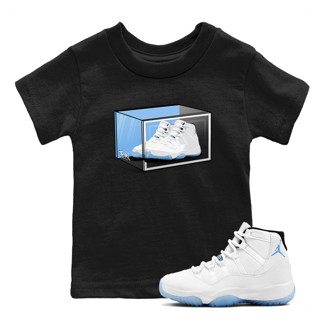 Shoe Box snkmatch Tees Kids - Air Jordan 11 Legend Blue
