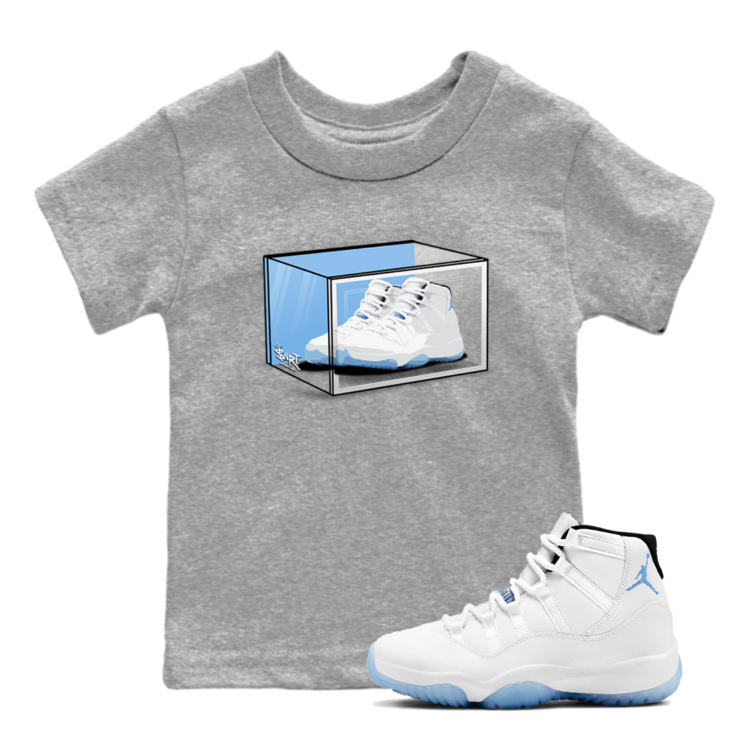Shoe Box snkmatch Tees Kids - Air Jordan 11 Legend Blue
